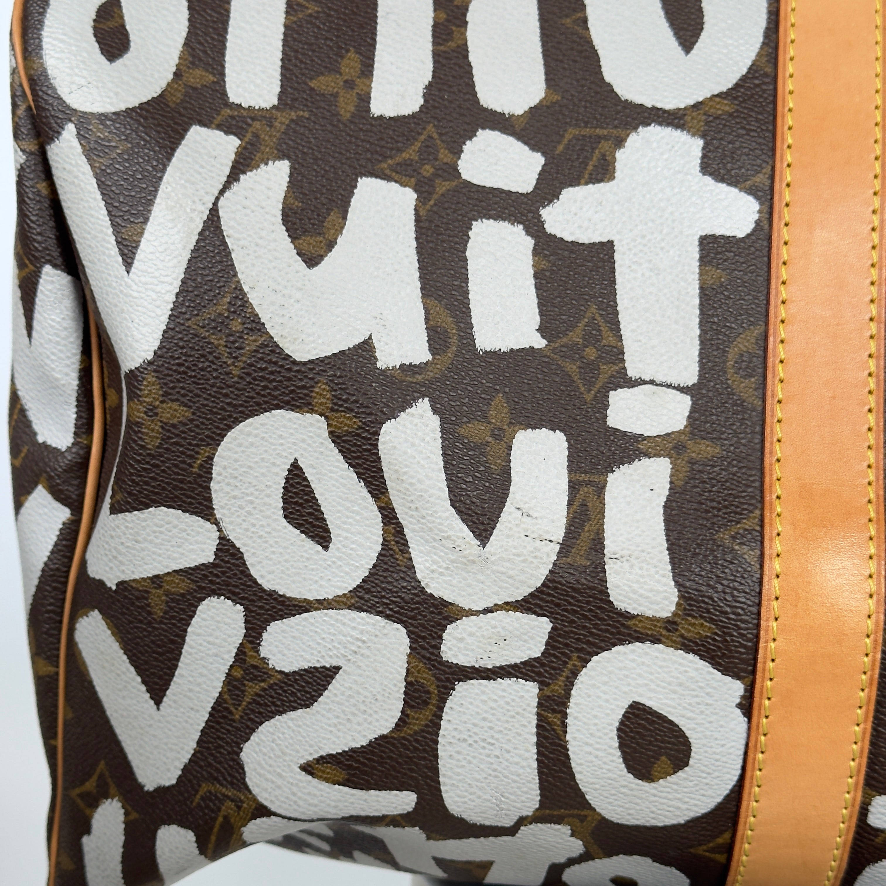 Louis Vuitton Monogram Canvas Keepall Stephen Sprouse Graffiti 50 White -  Replica Handbags 