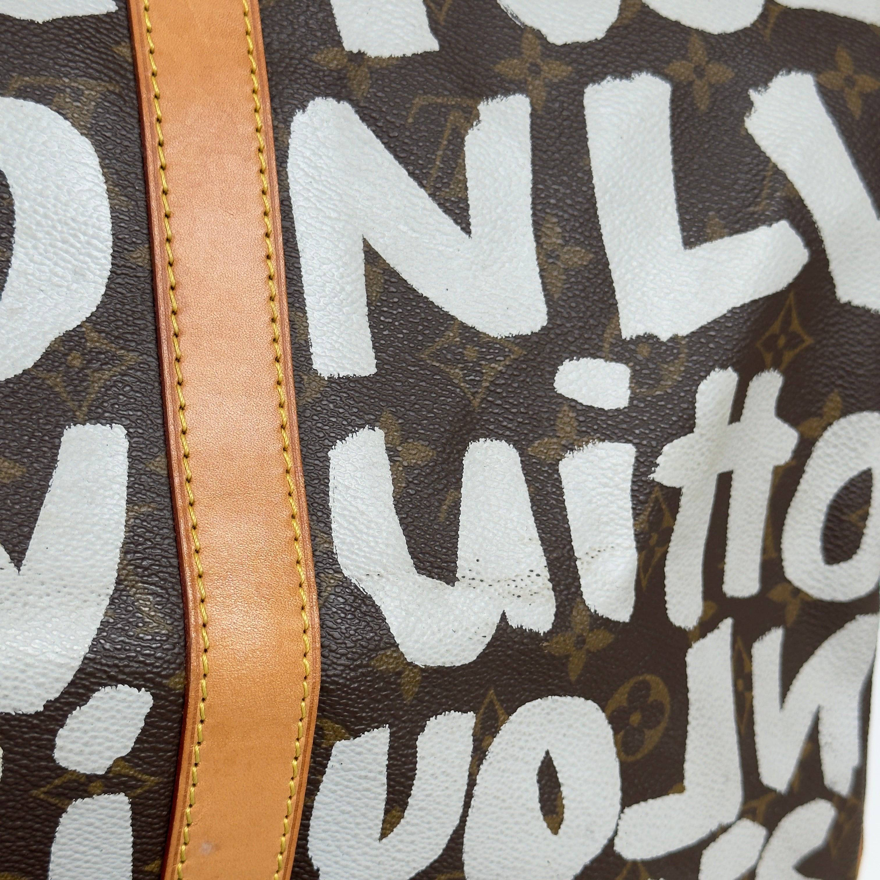 Louis Vuitton Monogram Canvas Keepall Stephen Sprouse Graffiti 50 White -  Replica Handbags 