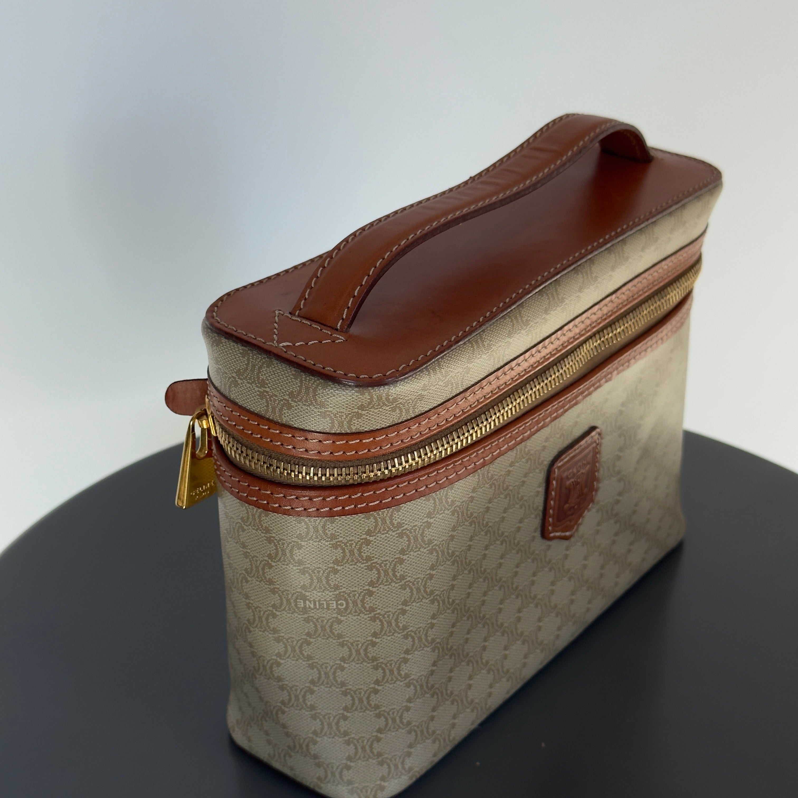 Celine Macadam Canvas Vanity Case -  Replica Handbags 