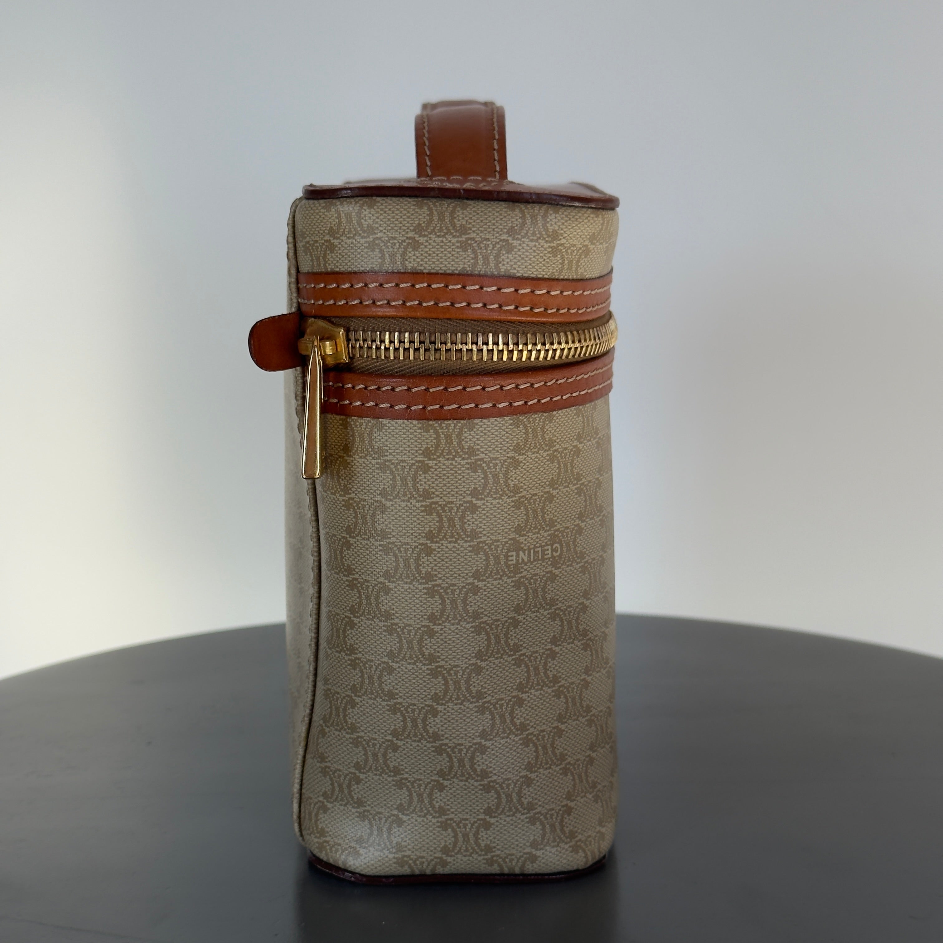 Celine Macadam Canvas Vanity Case -  Replica Handbags 