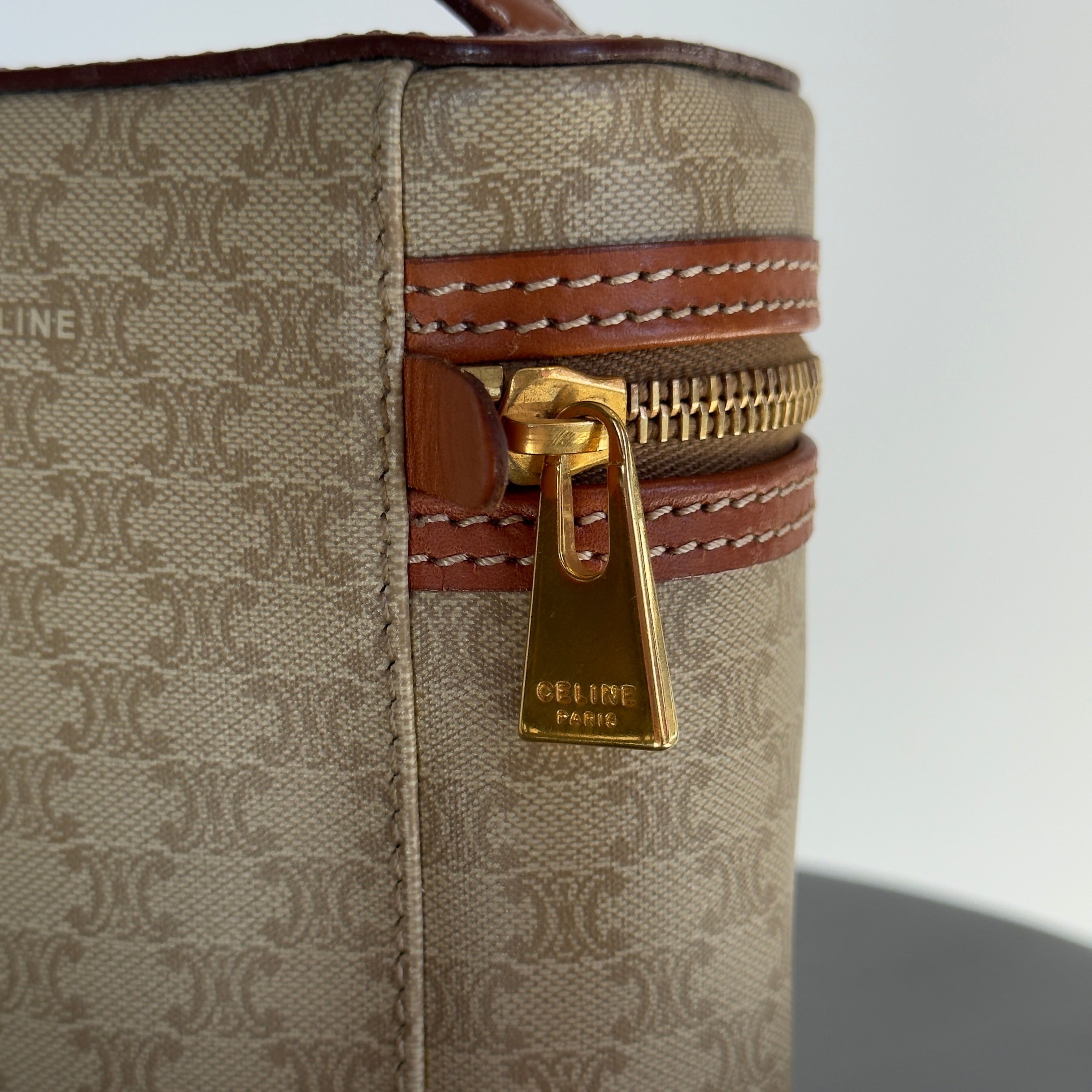 Celine Macadam Canvas Vanity Case -  Replica Handbags 