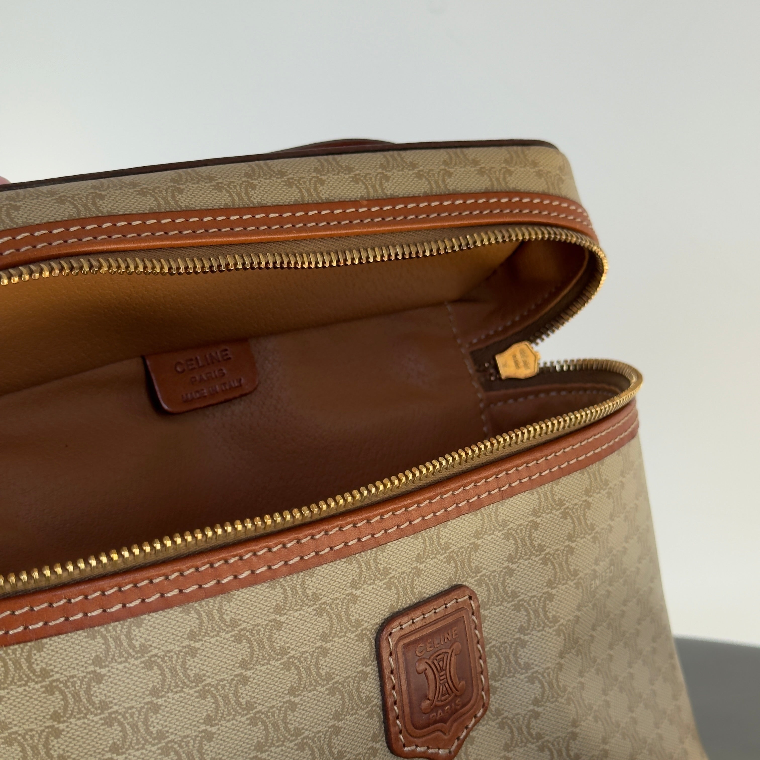 Celine Macadam Canvas Vanity Case -  Replica Handbags 