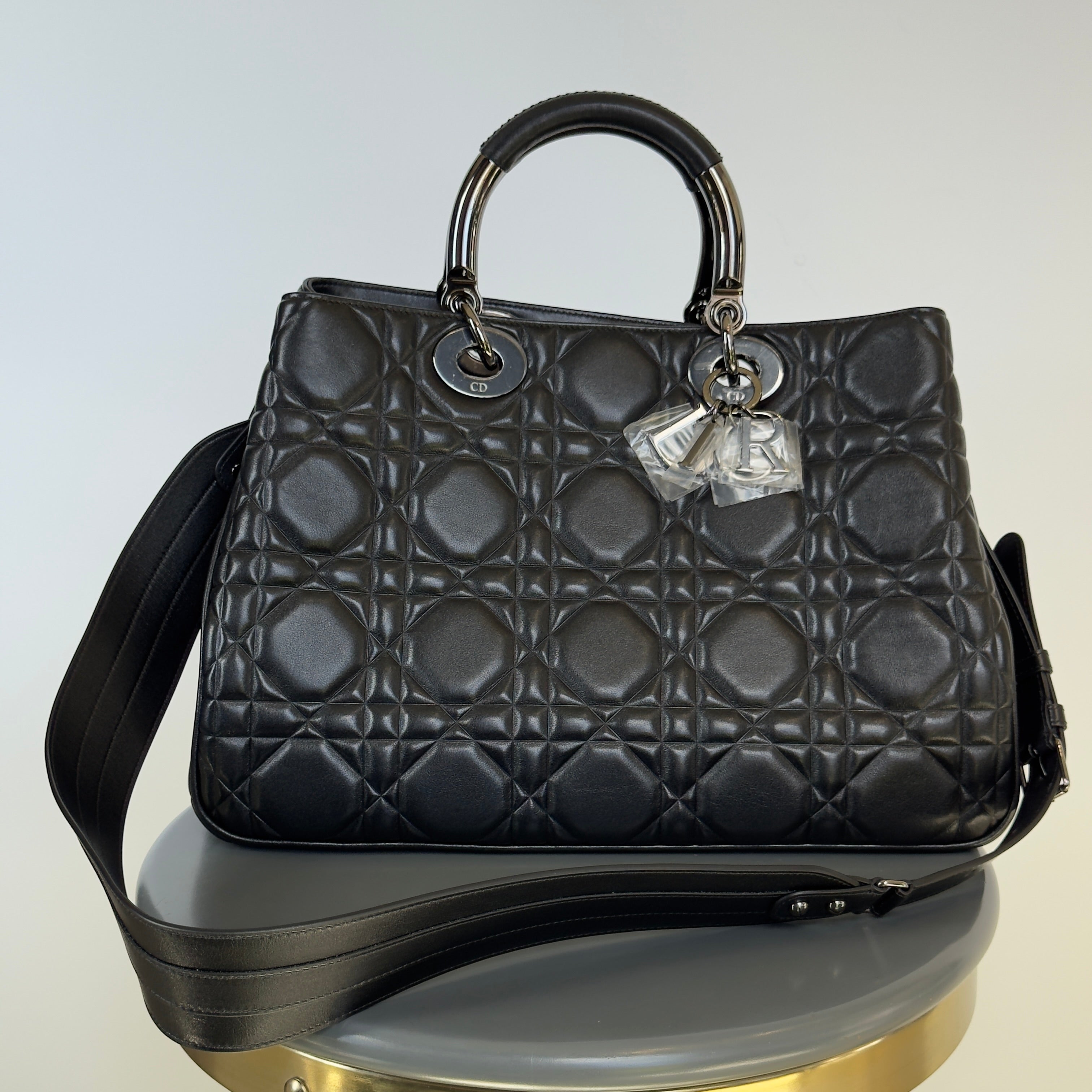 Christian Dior Lady 95.22 Bag Cannage Embossed Leather Large - Replica Handbags