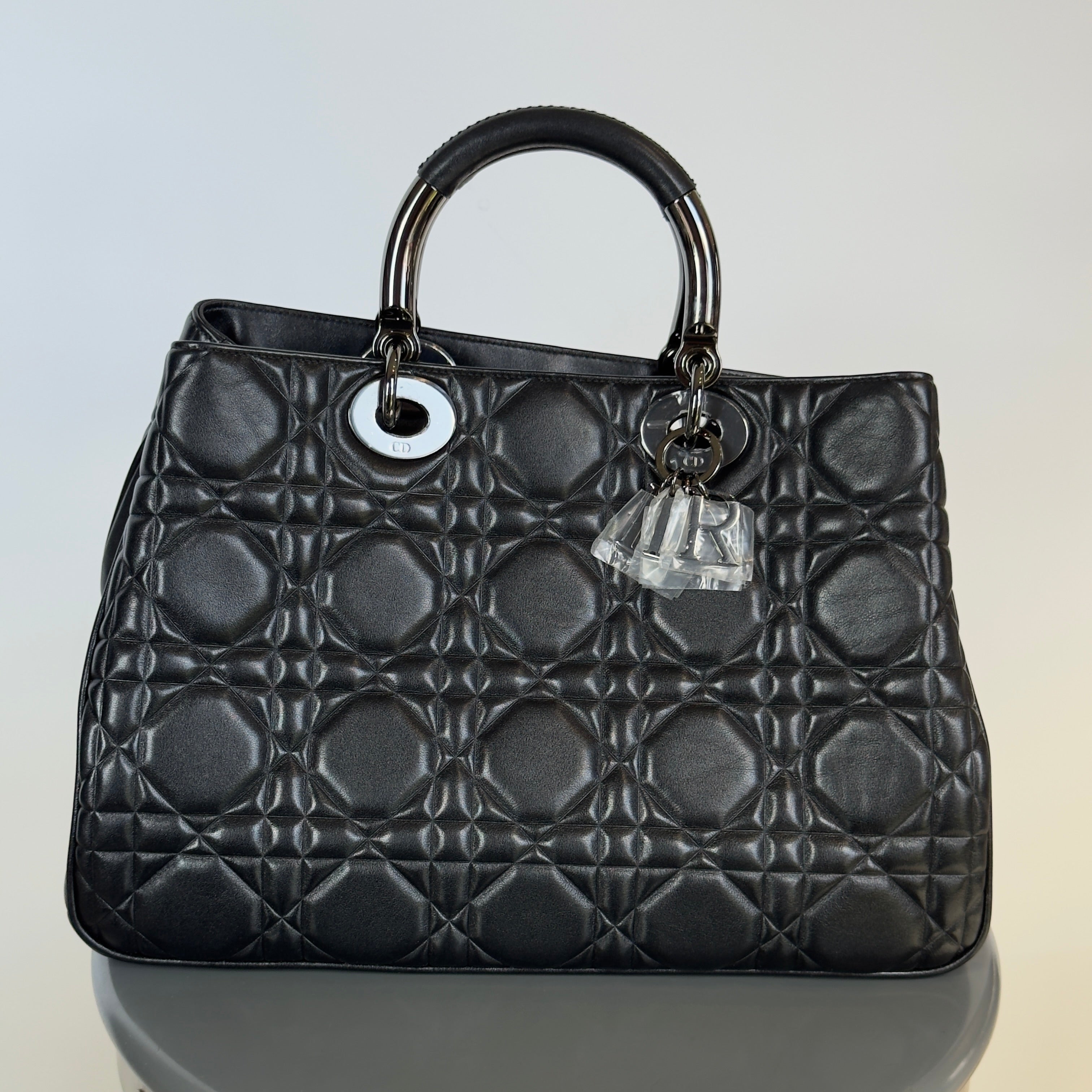 Christian Dior Lady 95.22 Bag Cannage Embossed Leather Large -  Replica Handbags 