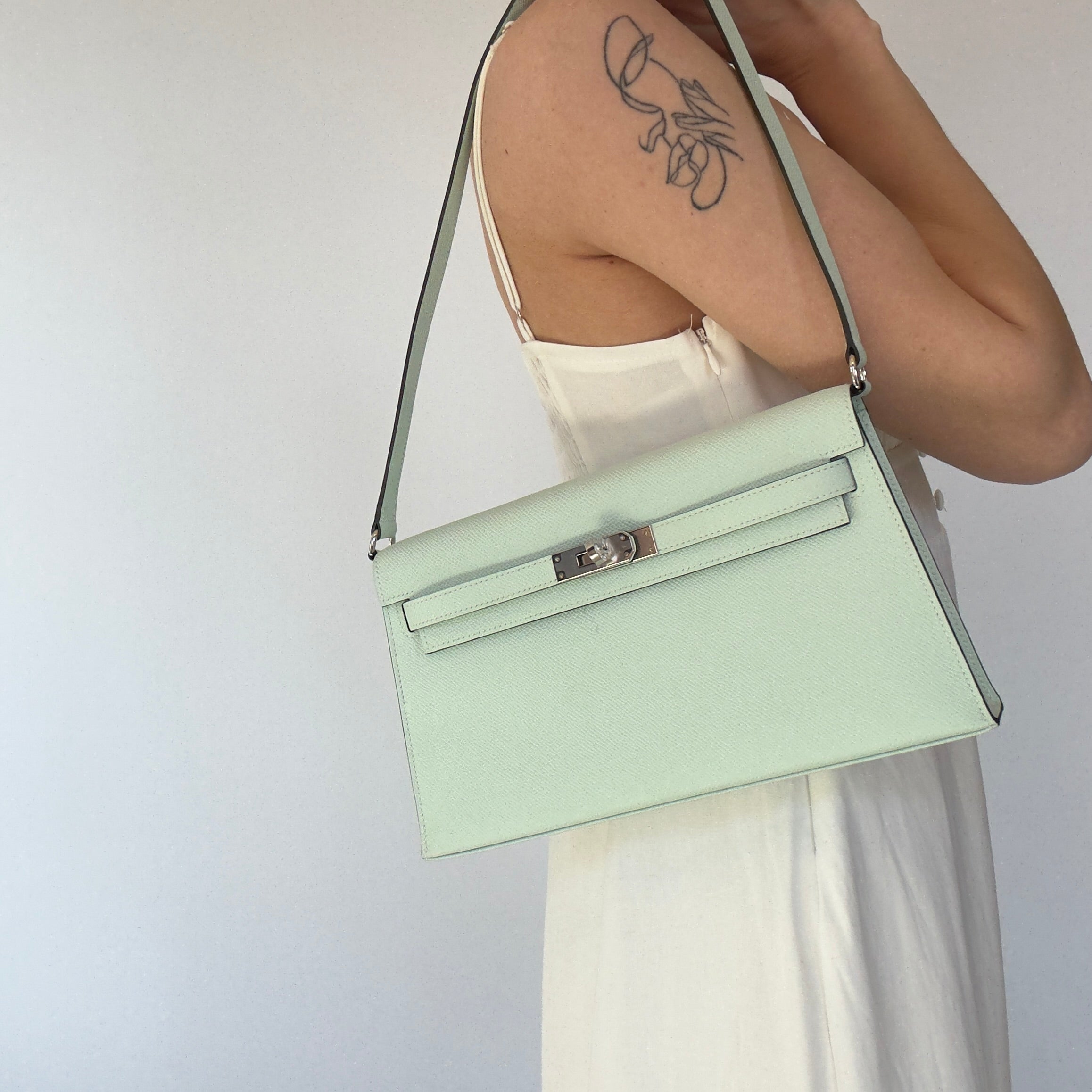 Hermes Kelly Elan Vert Peppermint - Replica Handbags