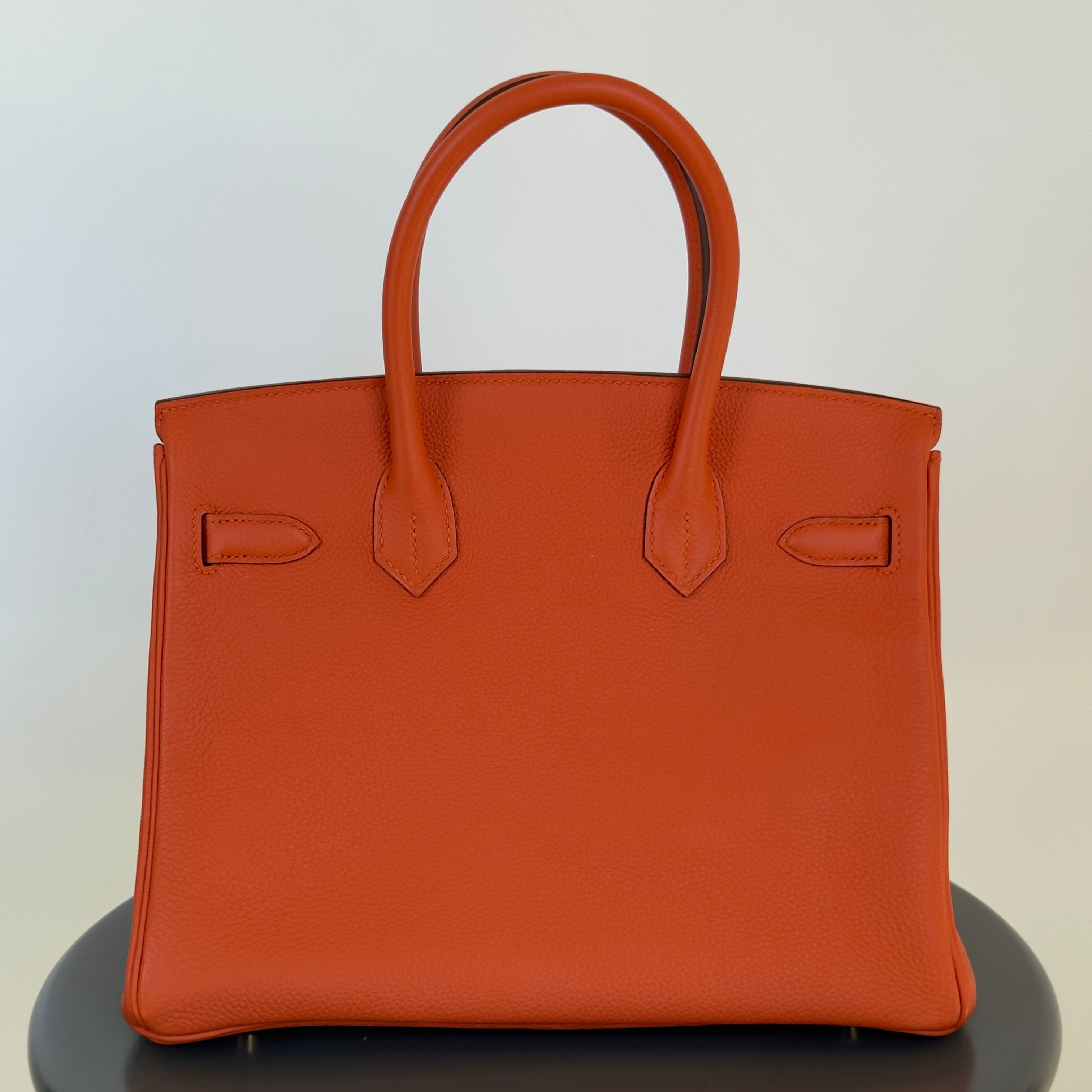 Hermes Birkin 30 Feu Togo Gold Hardware 2017 - Replica Handbags