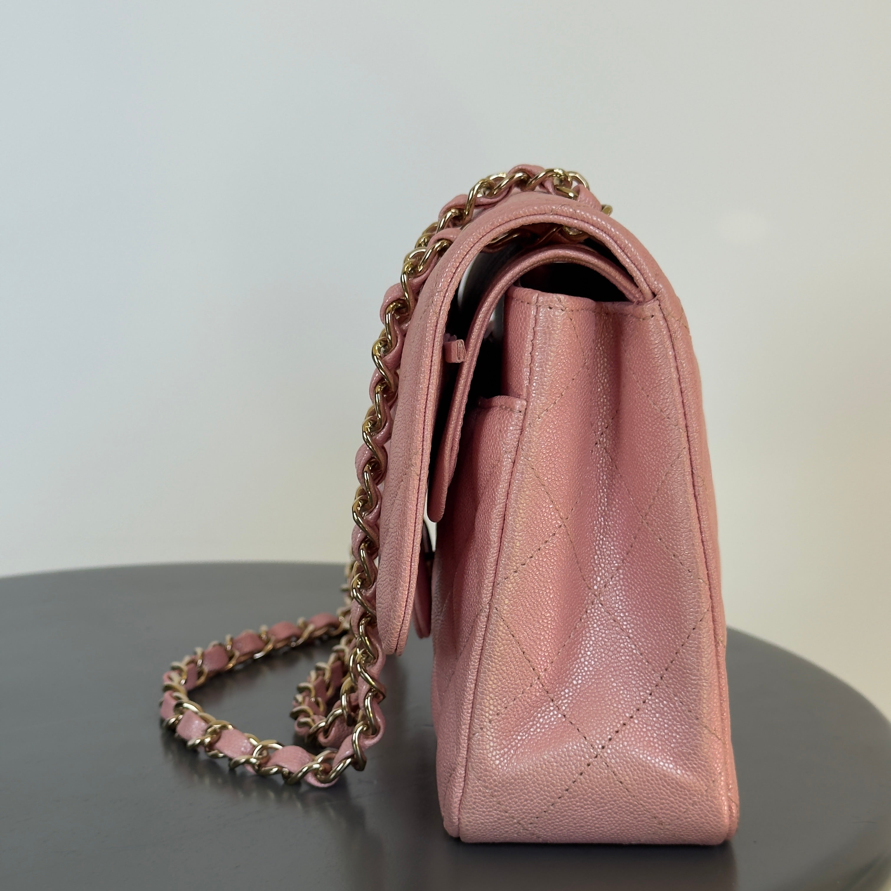 Chanel 19S Iridescent Pink Medium Classic Flap 2019 - Replica Handbags