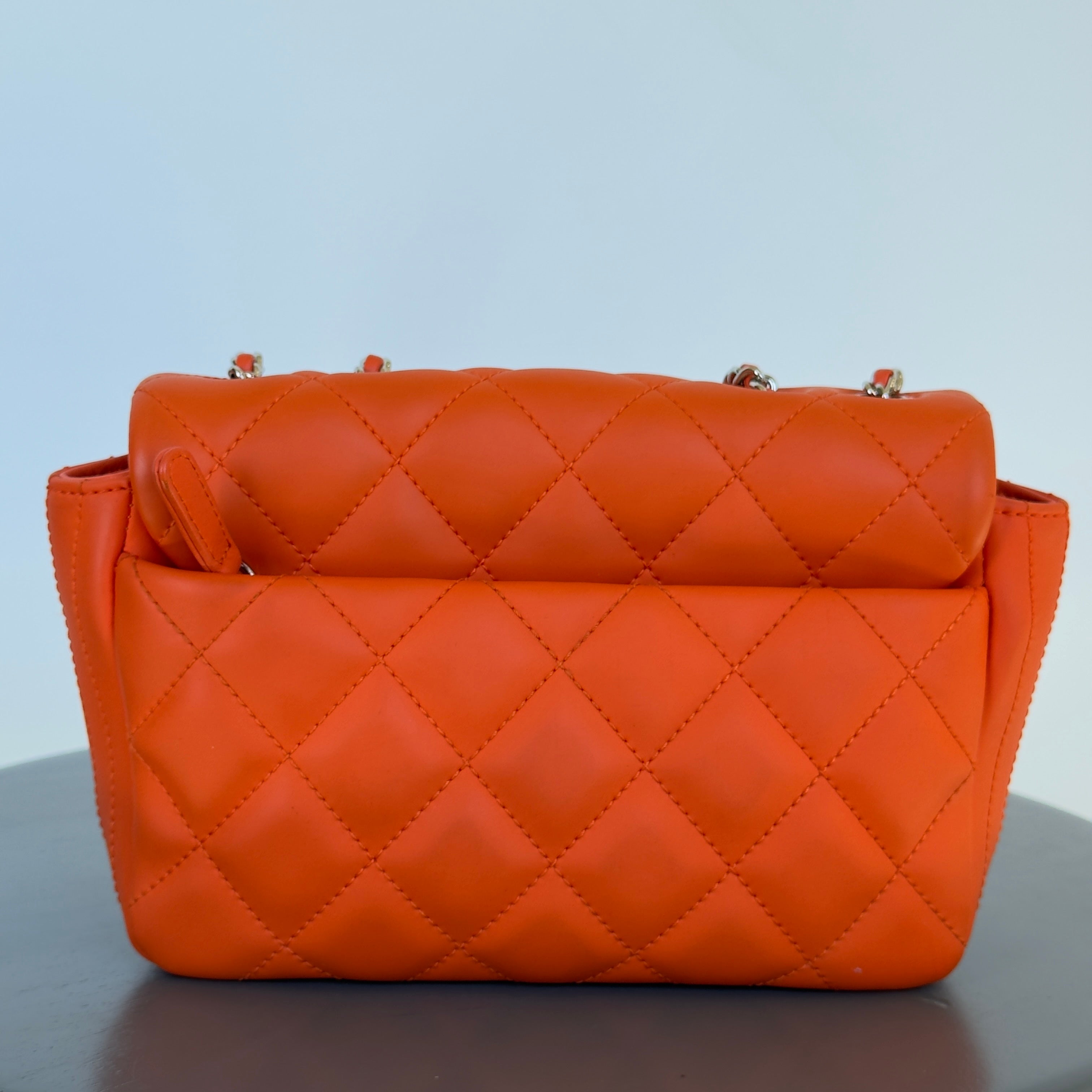 Chanel Coco Rain Rectangle Bag Orange - Replica Handbags