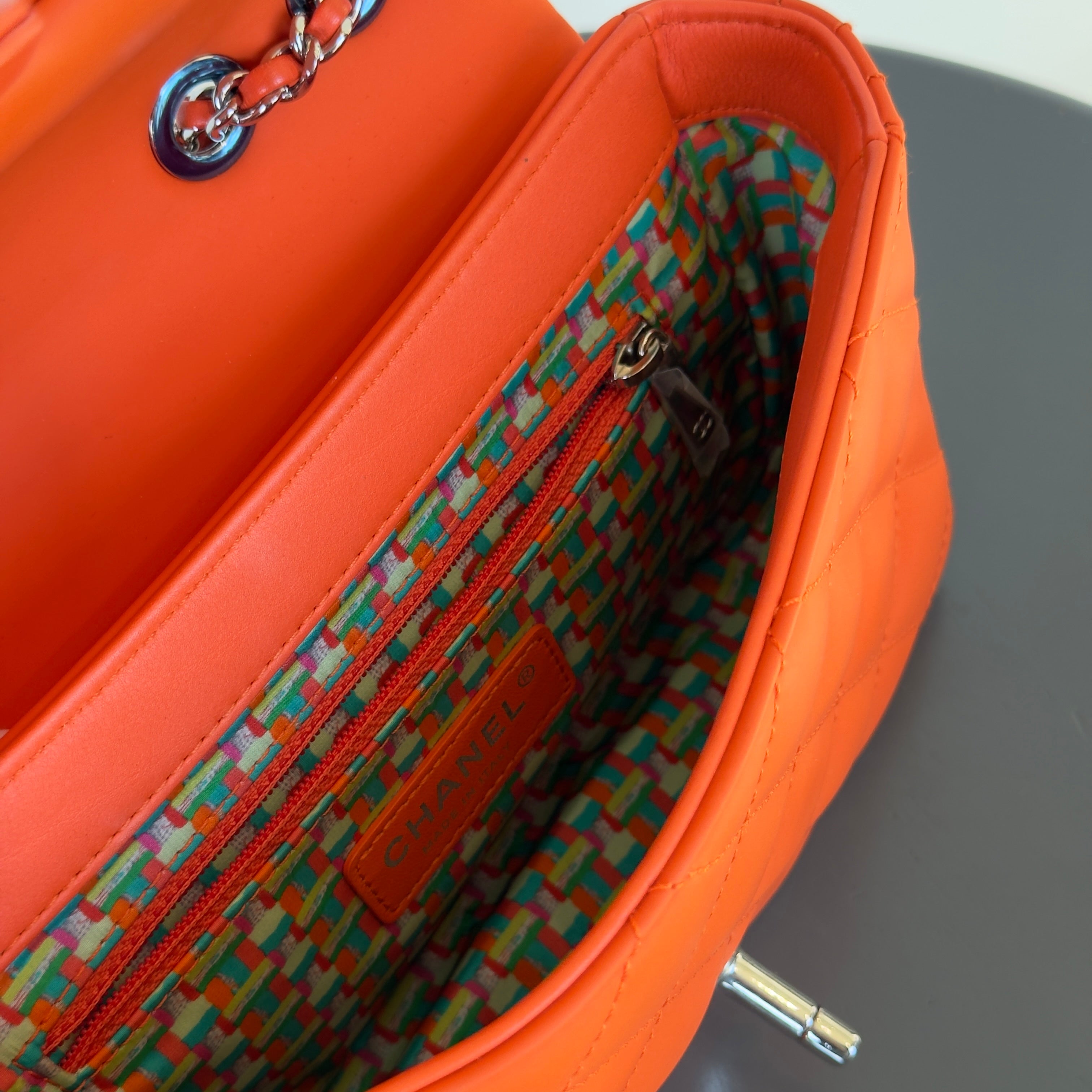 Chanel Coco Rain Rectangle Bag Orange -  Replica Handbags 