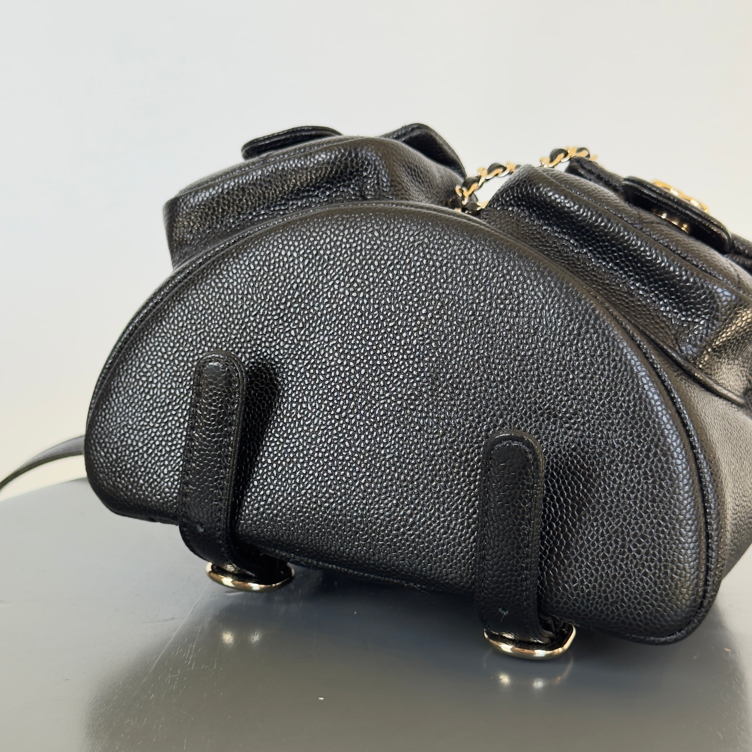 Chanel Duma Backpack Black Caviar Leather - Replica Handbags