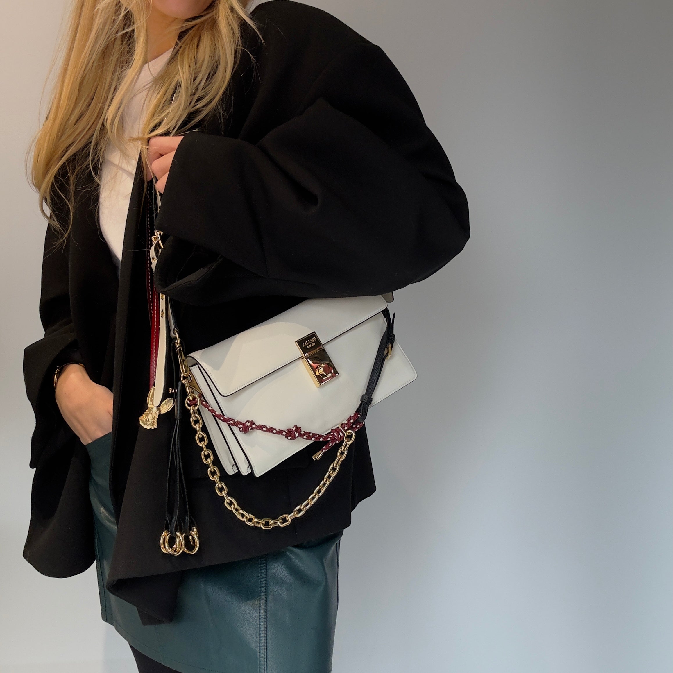 Prada Soft Sound Bag with Charms -  Replica Handbags 