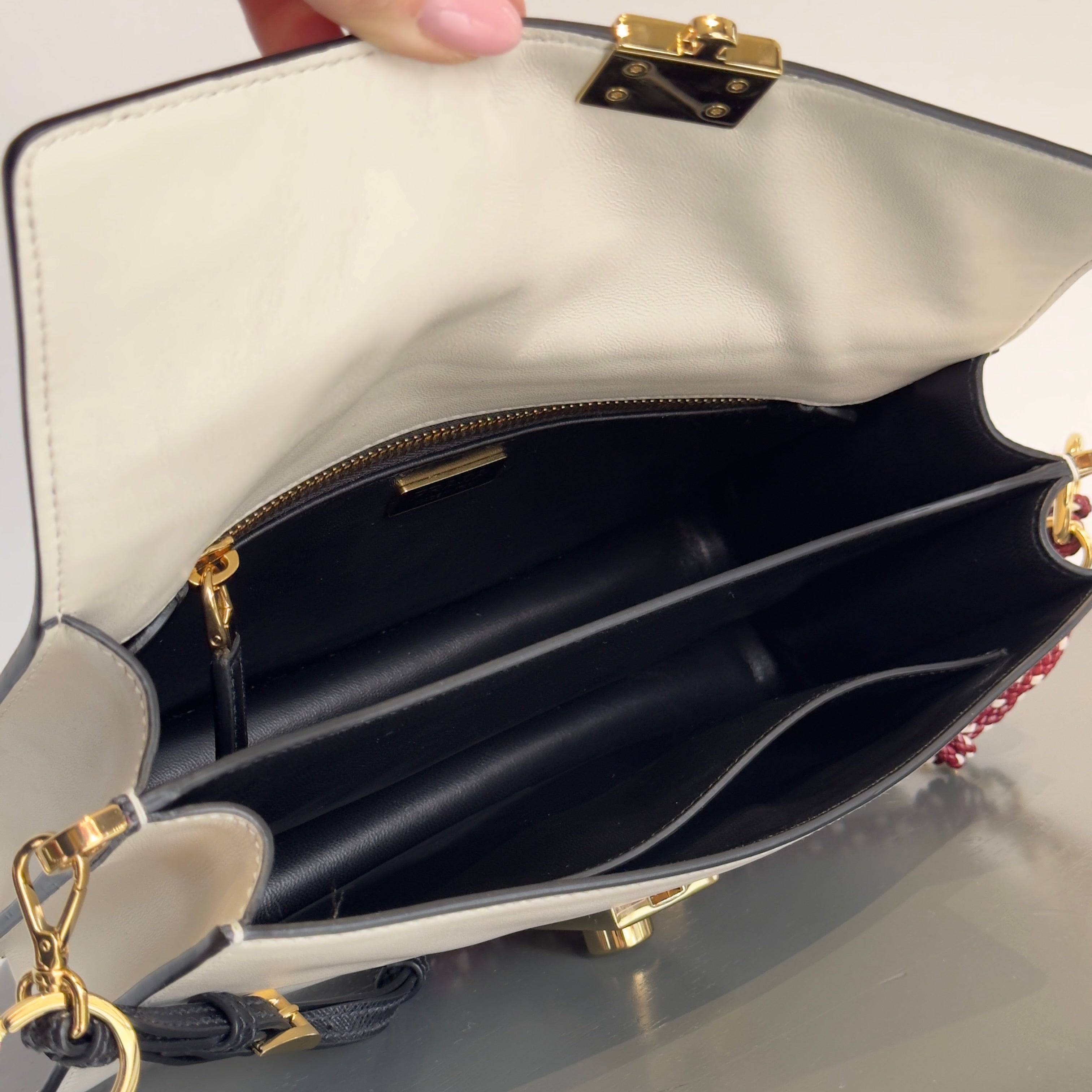 Prada Soft Sound Bag with Charms -  Replica Handbags 