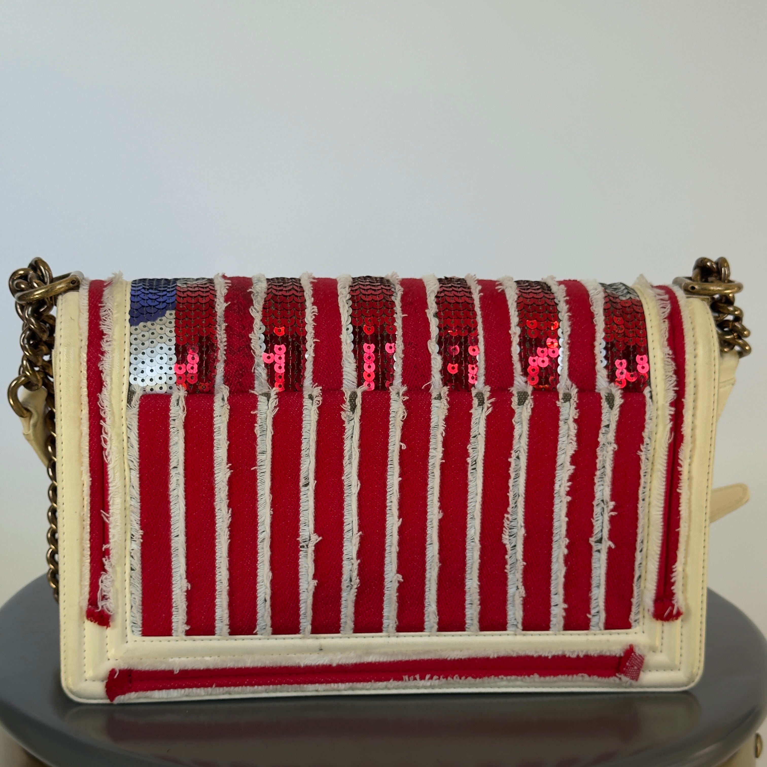 Rare Chanel Paris-Cuba Multicolor Sequin Boy Bag Medium - Replica Handbags