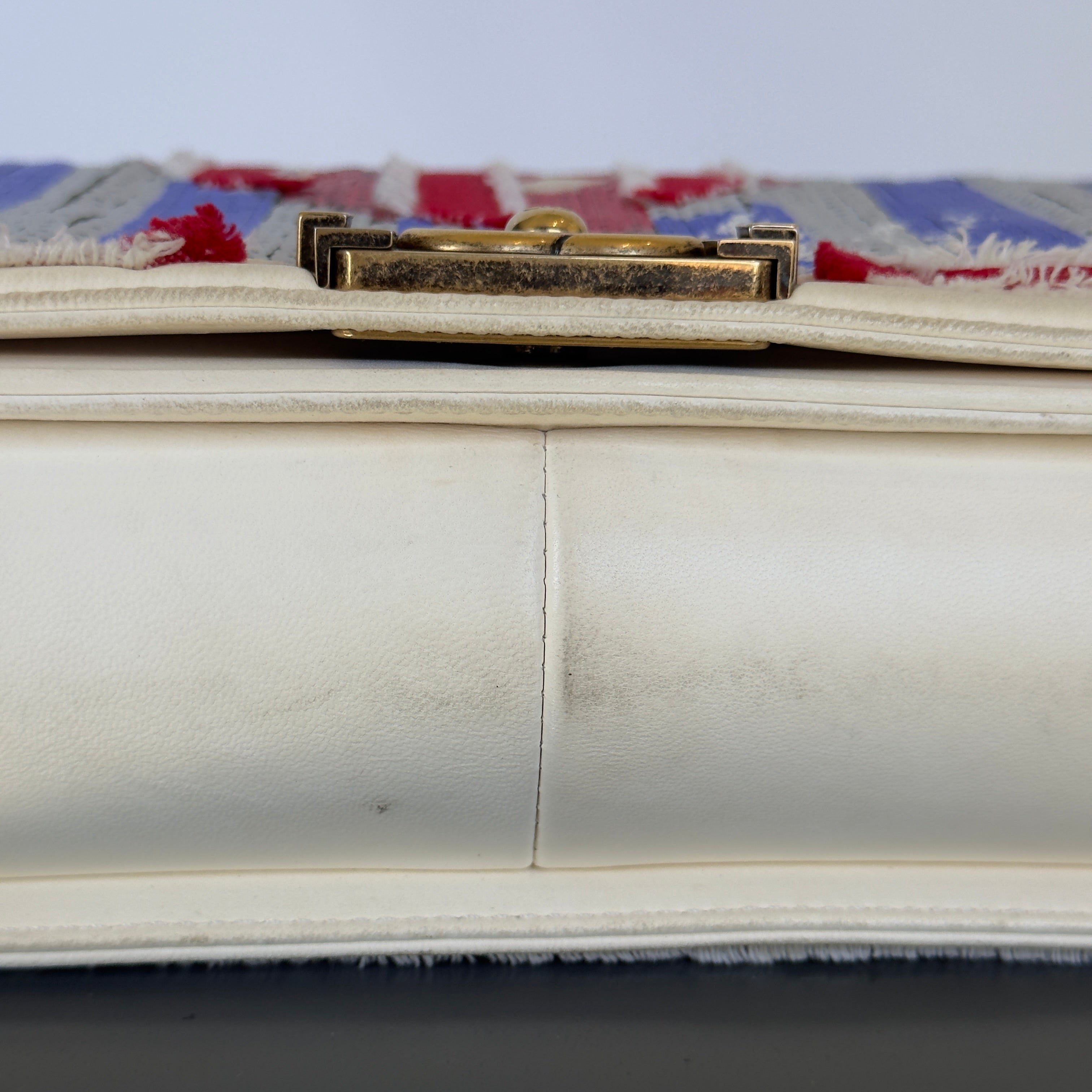 Rare Chanel Paris-Cuba Multicolor Sequin Boy Bag Medium -  Replica Handbags 