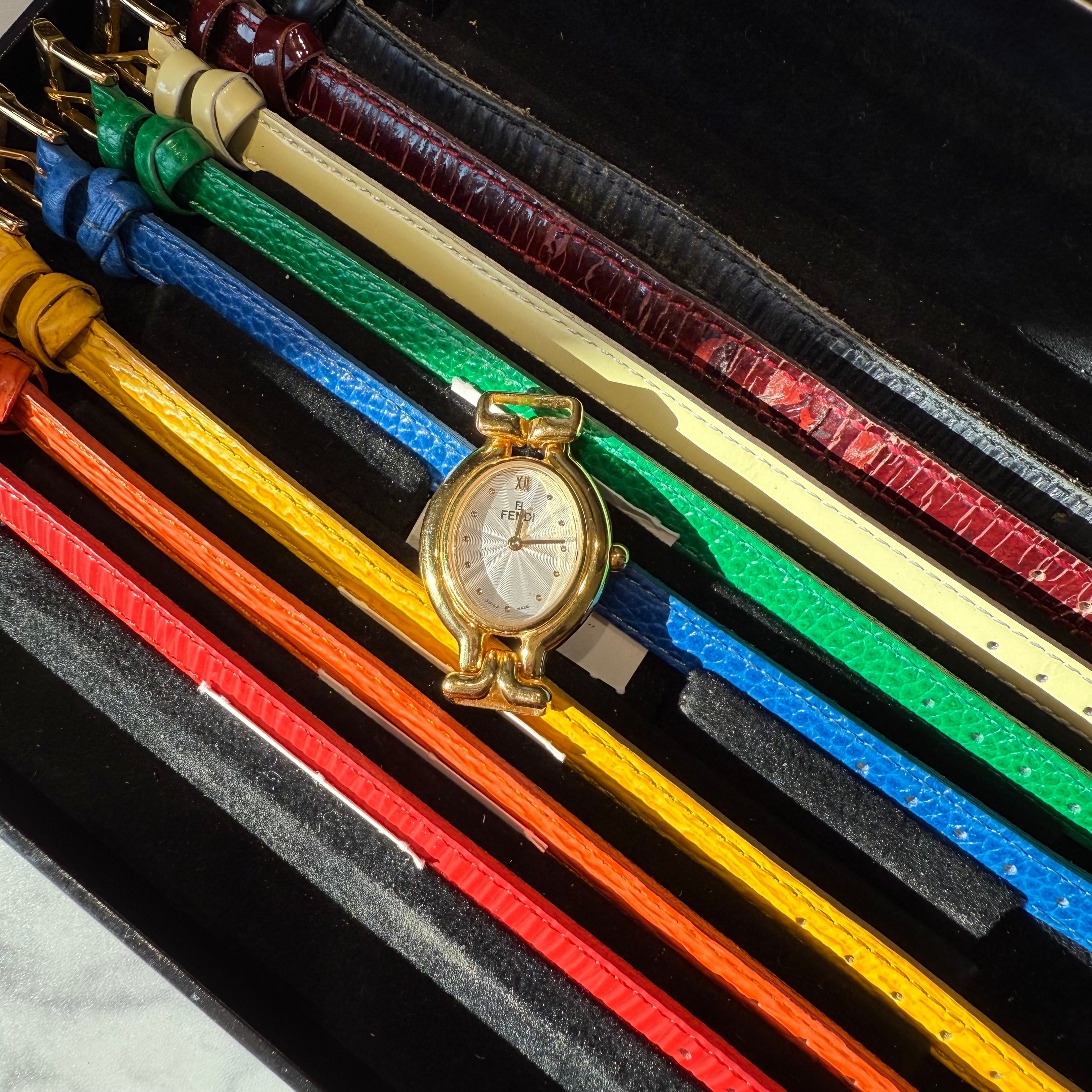 Fendi 640L Chameleon Watch With Eight Interchangeable Straps -  Replica Handbags 