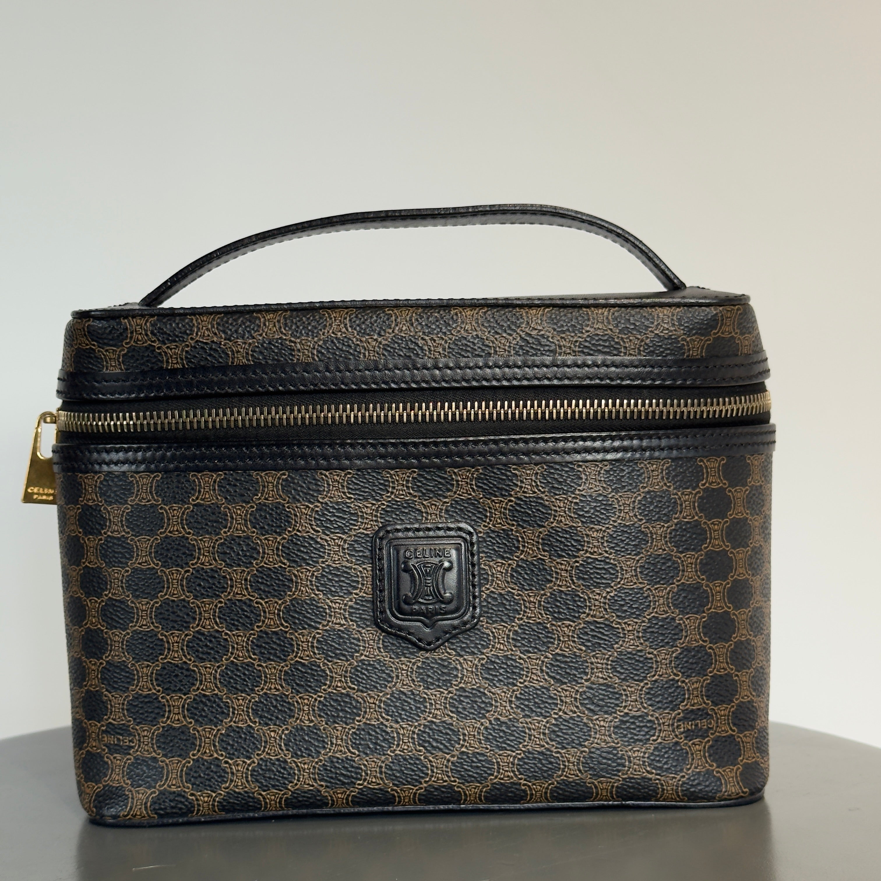 Celine Macadam Canvas Vanity Case -  Replica Handbags 