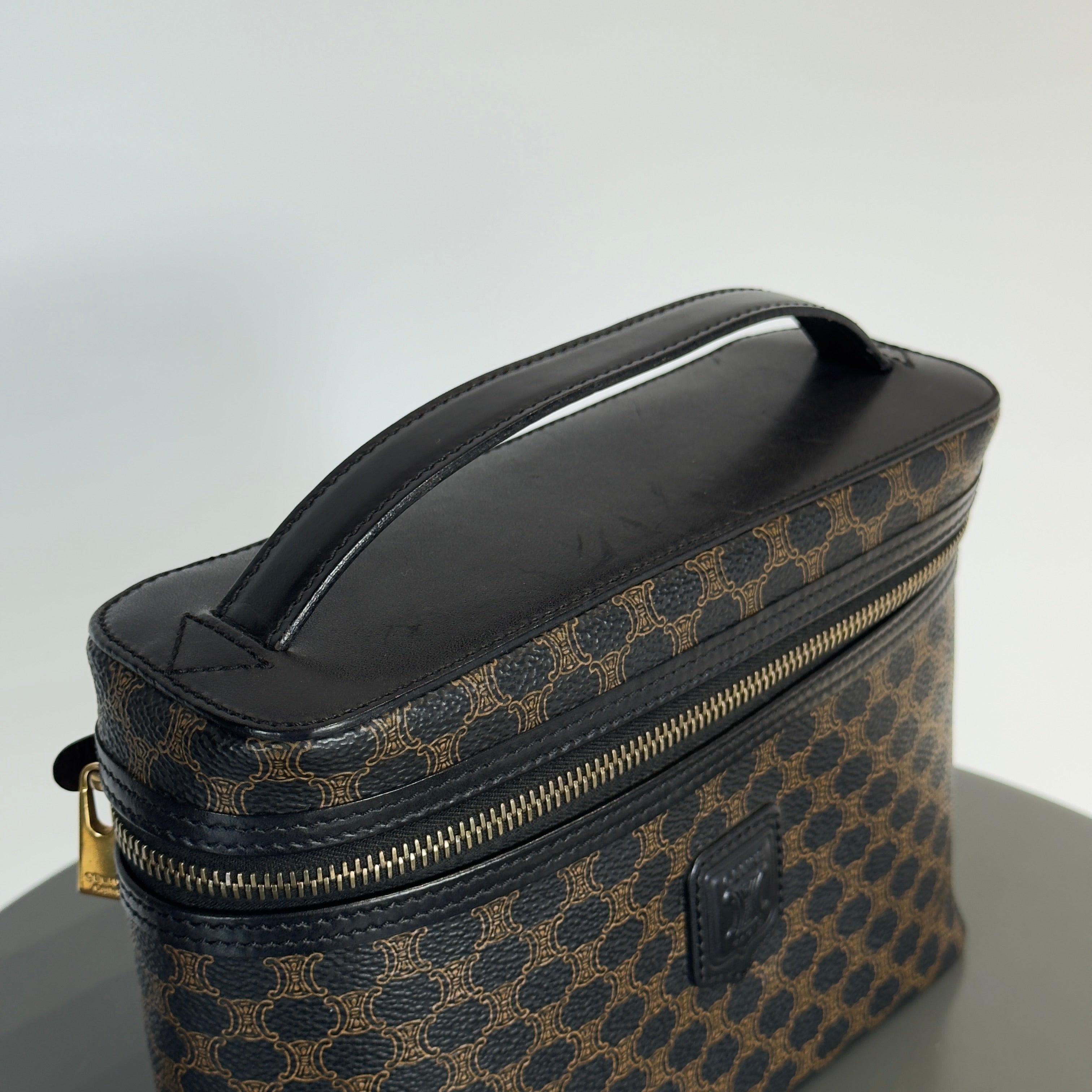 Celine Macadam Canvas Vanity Case -  Replica Handbags 