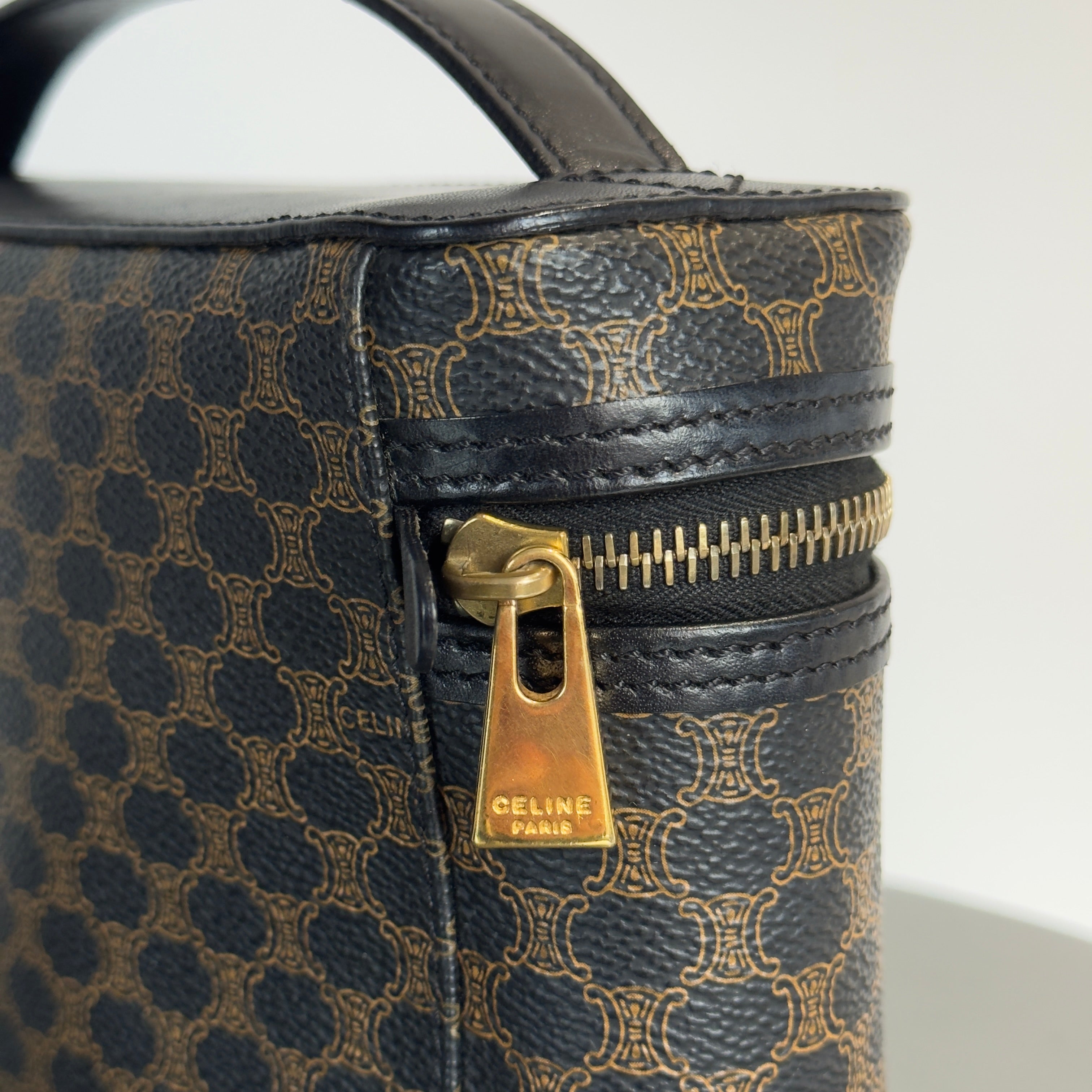 Celine Macadam Canvas Vanity Case - Replica Handbags