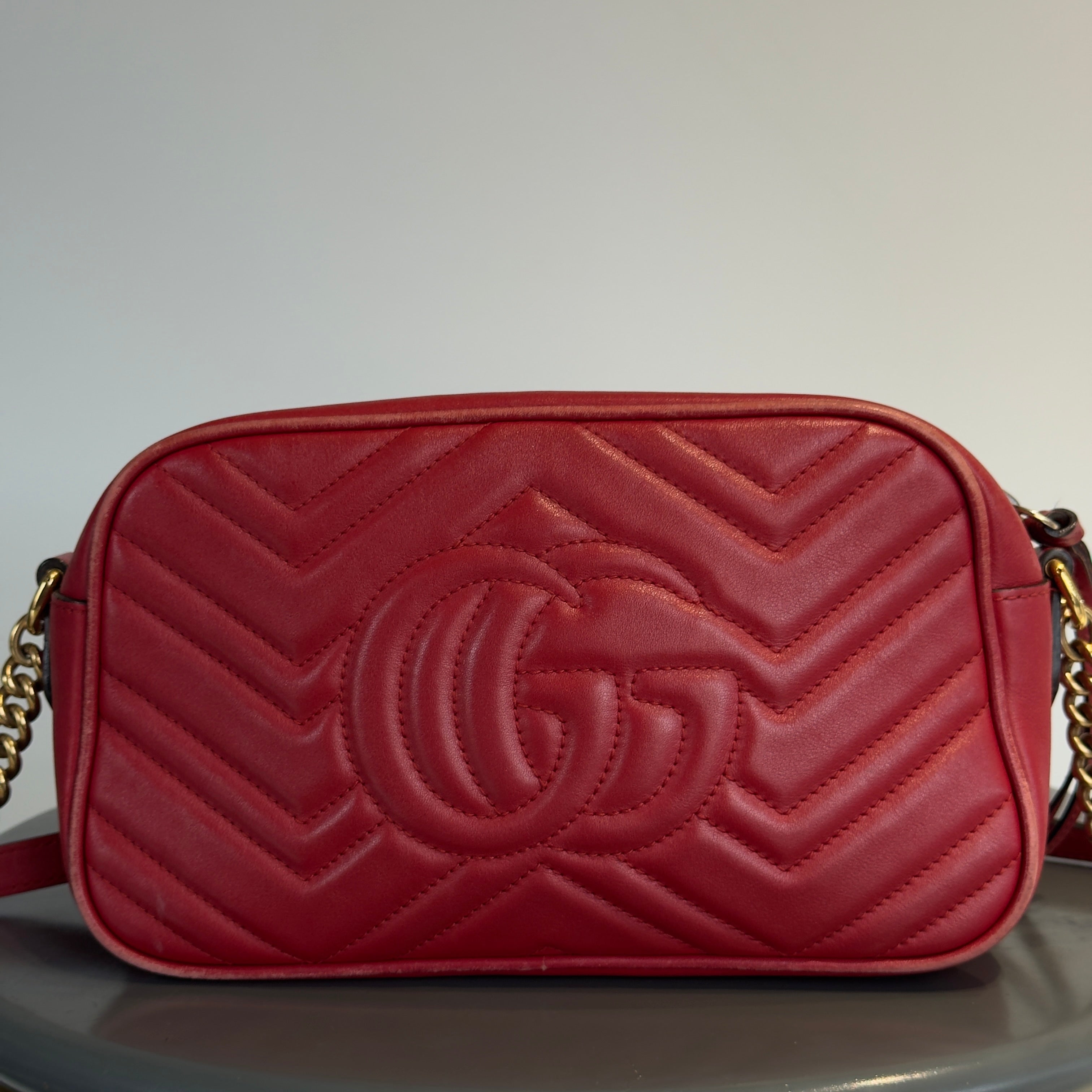 Gucci Red Marmont Crossbody Bag - Replica Handbags