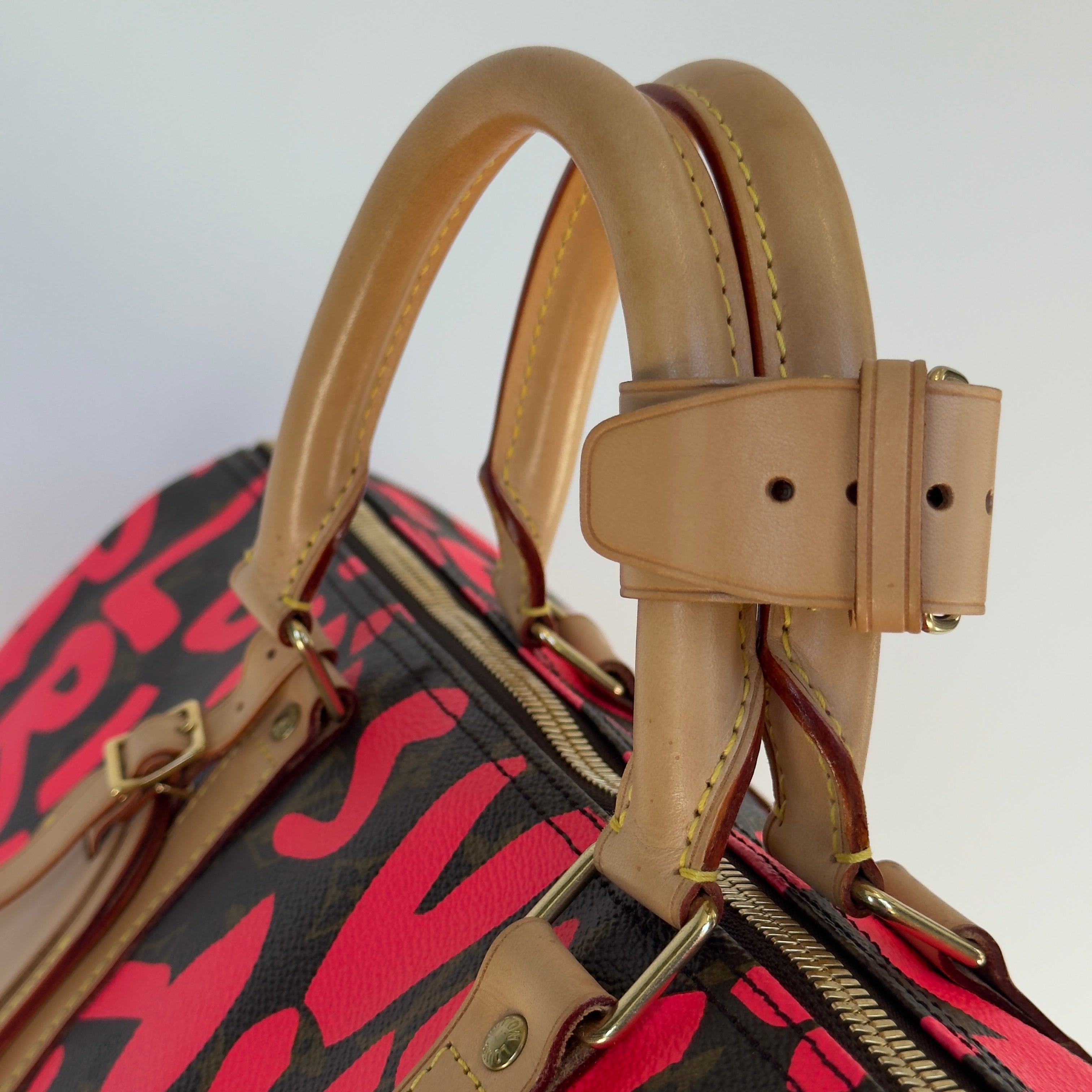 Louis Vuitton Stephen Sprouse Monogram Graffiti Keepall 50 Fuchsia - Replica Handbags