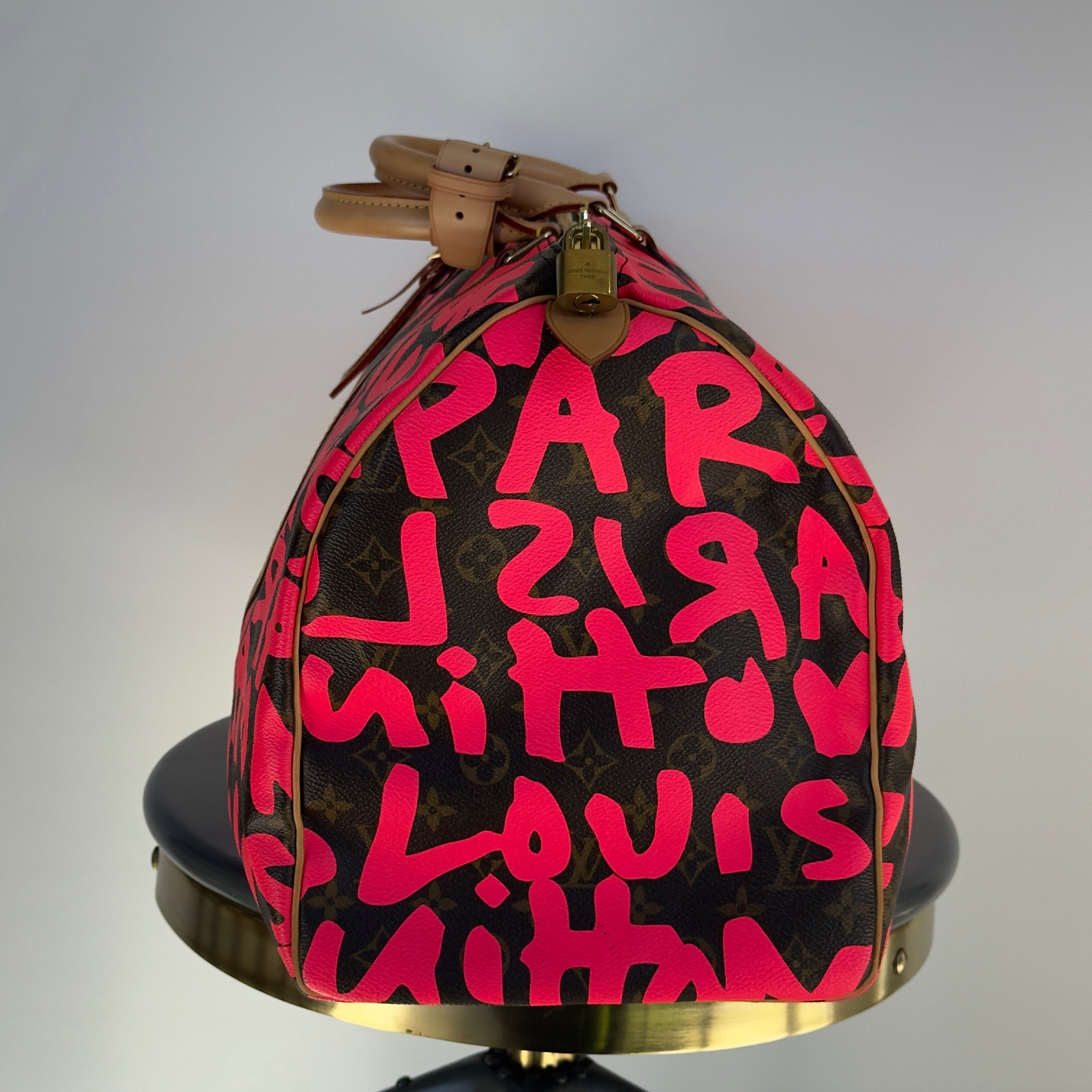 Louis Vuitton Stephen Sprouse Monogram Graffiti Keepall 50 Fuchsia -  Replica Handbags 