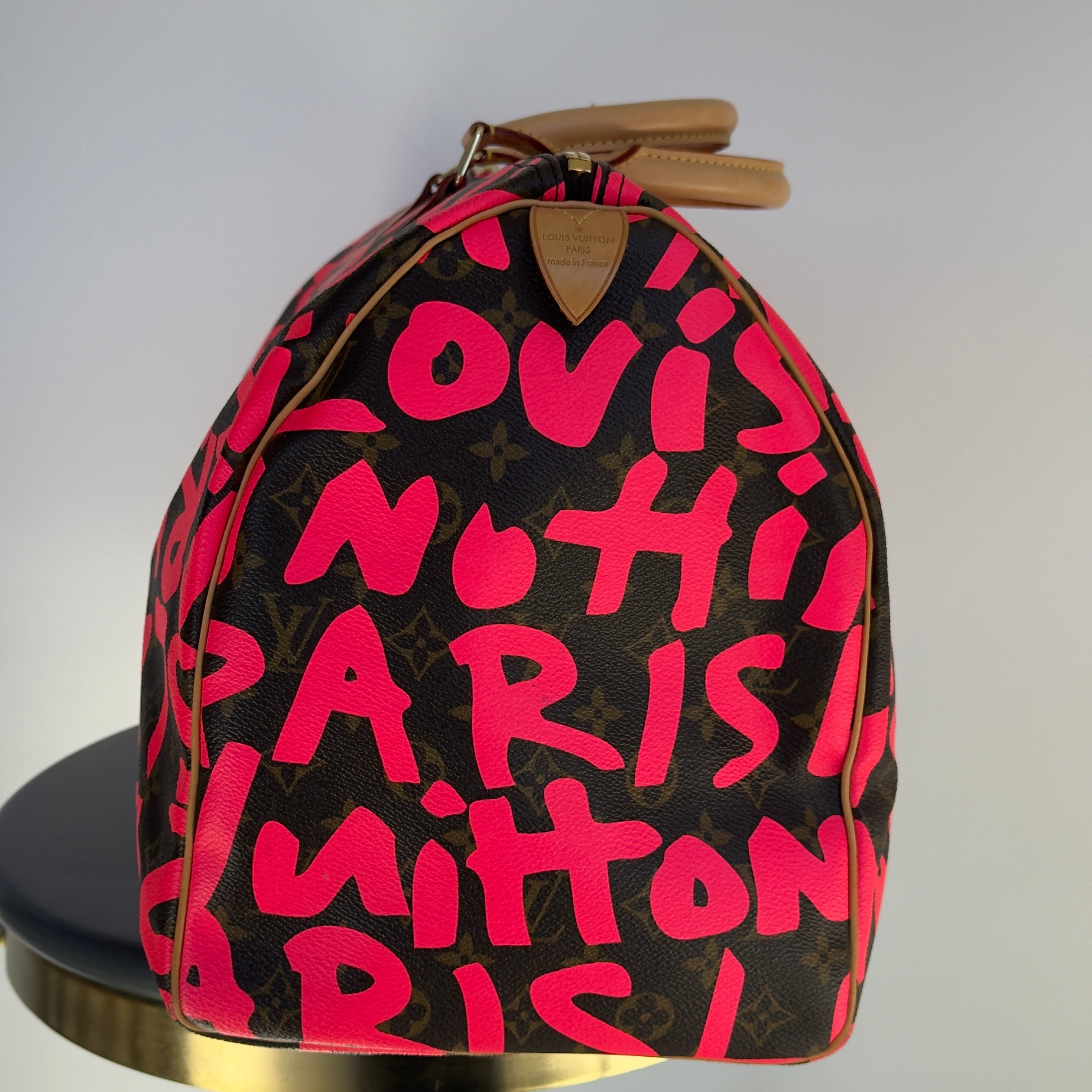 Louis Vuitton Stephen Sprouse Monogram Graffiti Keepall 50 Fuchsia -  Replica Handbags 