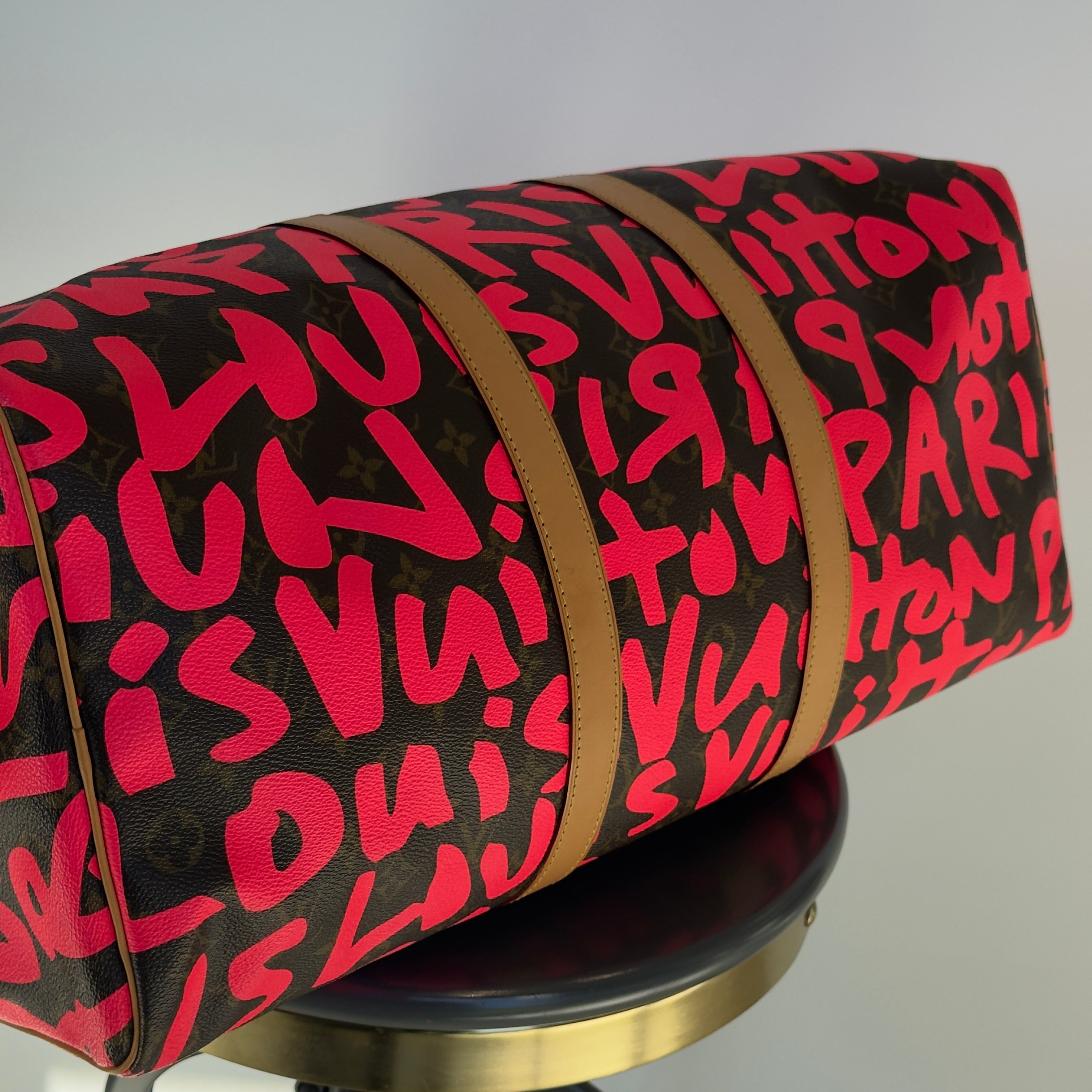 Louis Vuitton Stephen Sprouse Monogram Graffiti Keepall 50 Fuchsia - Replica Handbags