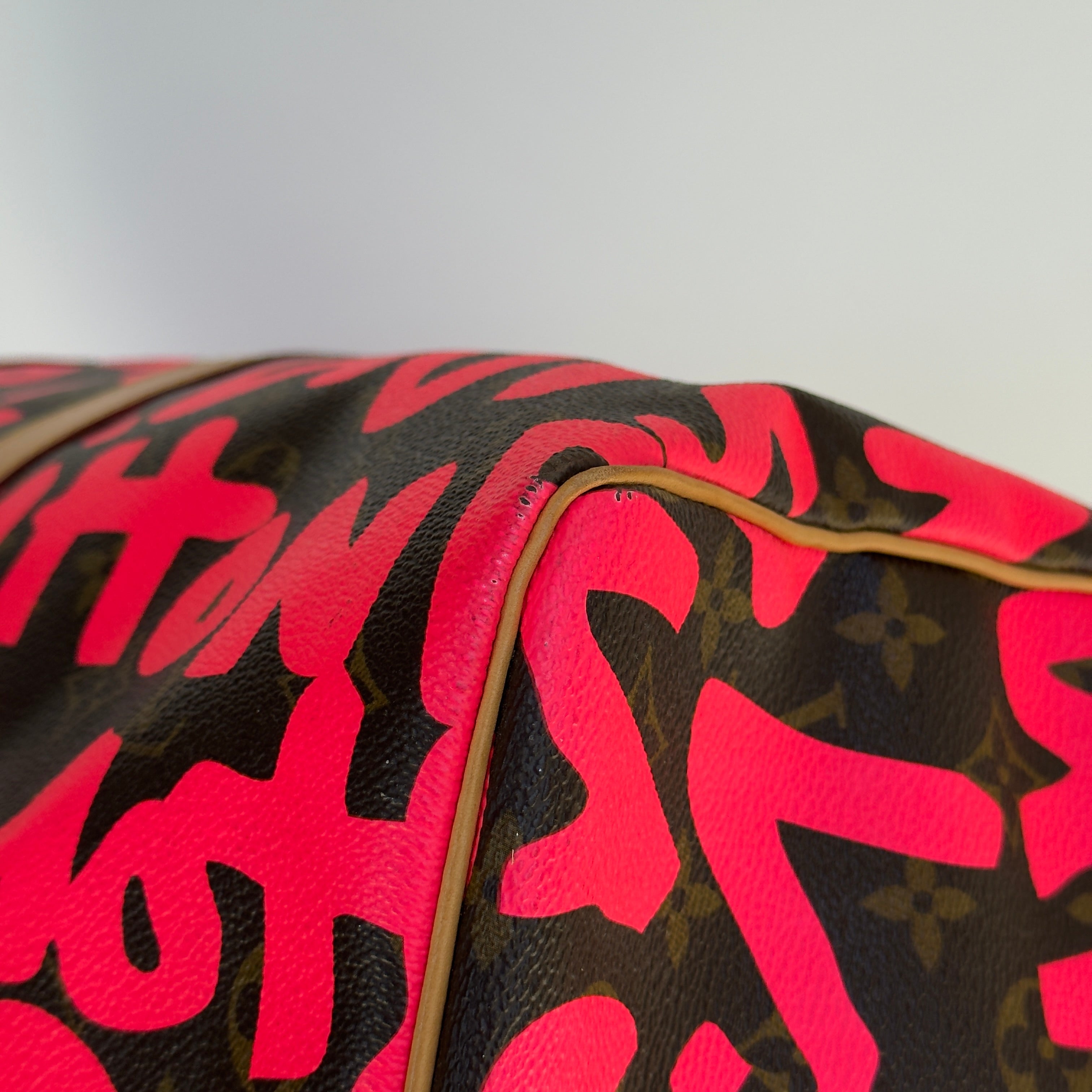 Louis Vuitton Stephen Sprouse Monogram Graffiti Keepall 50 Fuchsia -  Replica Handbags 