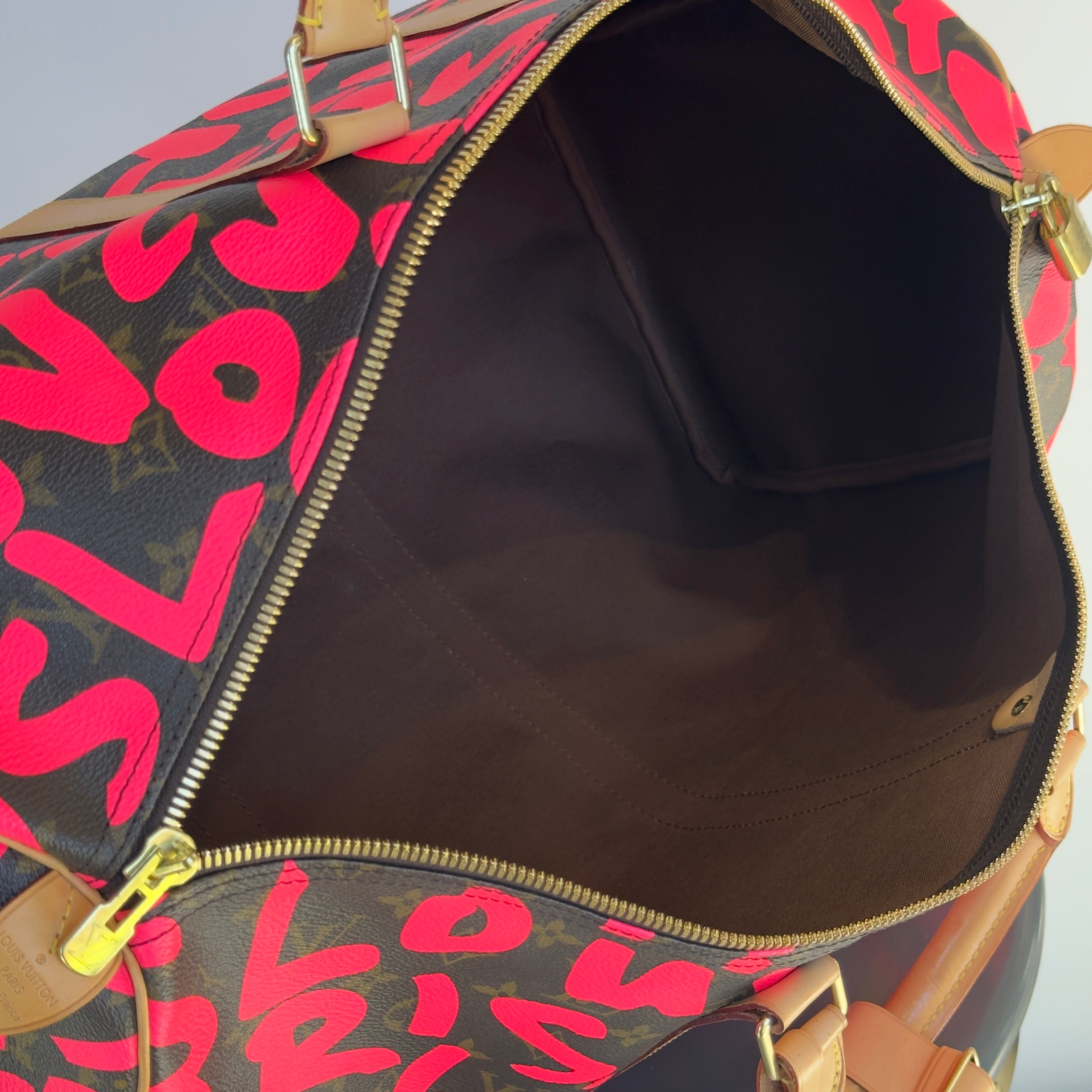 Louis Vuitton Stephen Sprouse Monogram Graffiti Keepall 50 Fuchsia - Replica Handbags