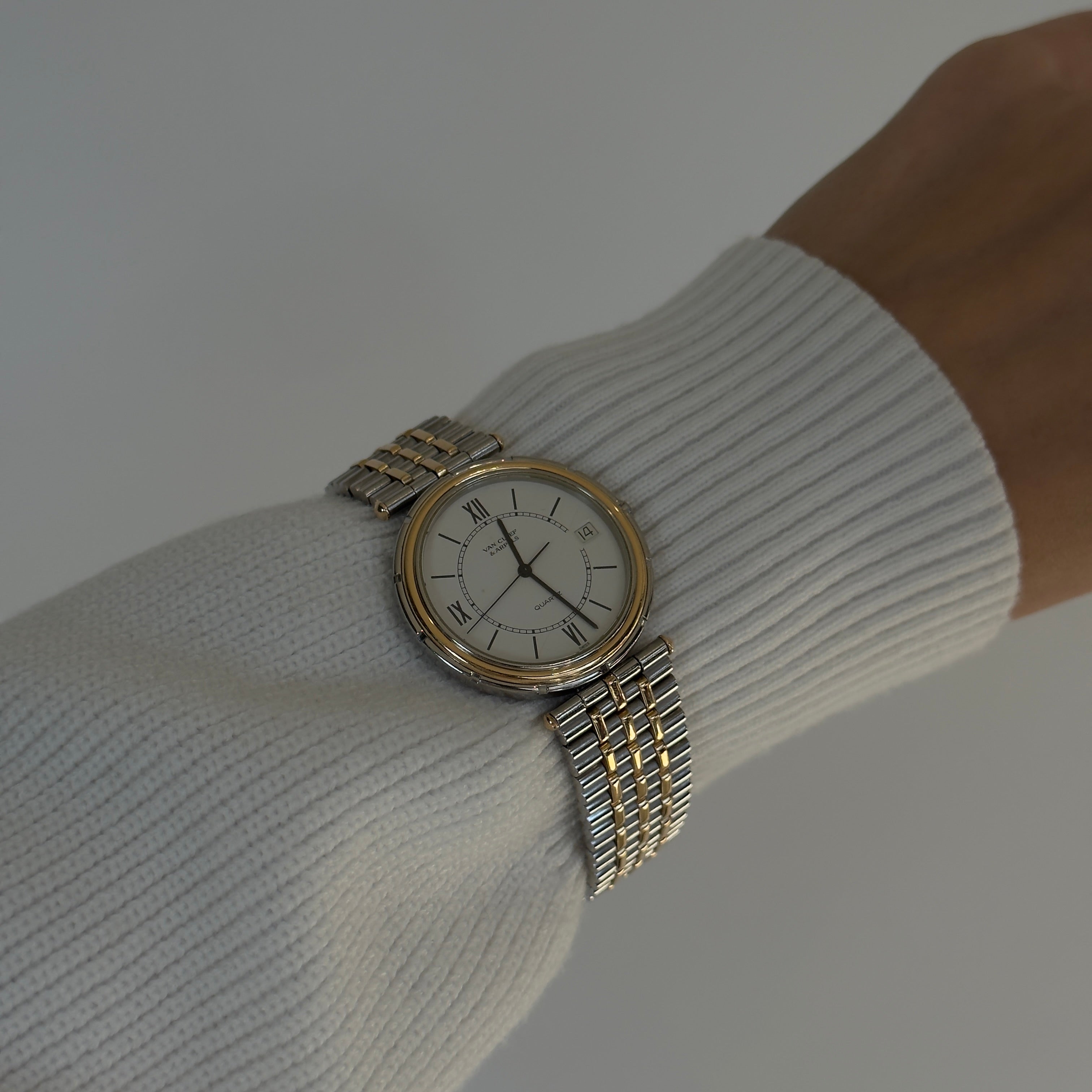 Van Cleef and Arpels La Collection Two Tone Watch -  Replica Handbags 