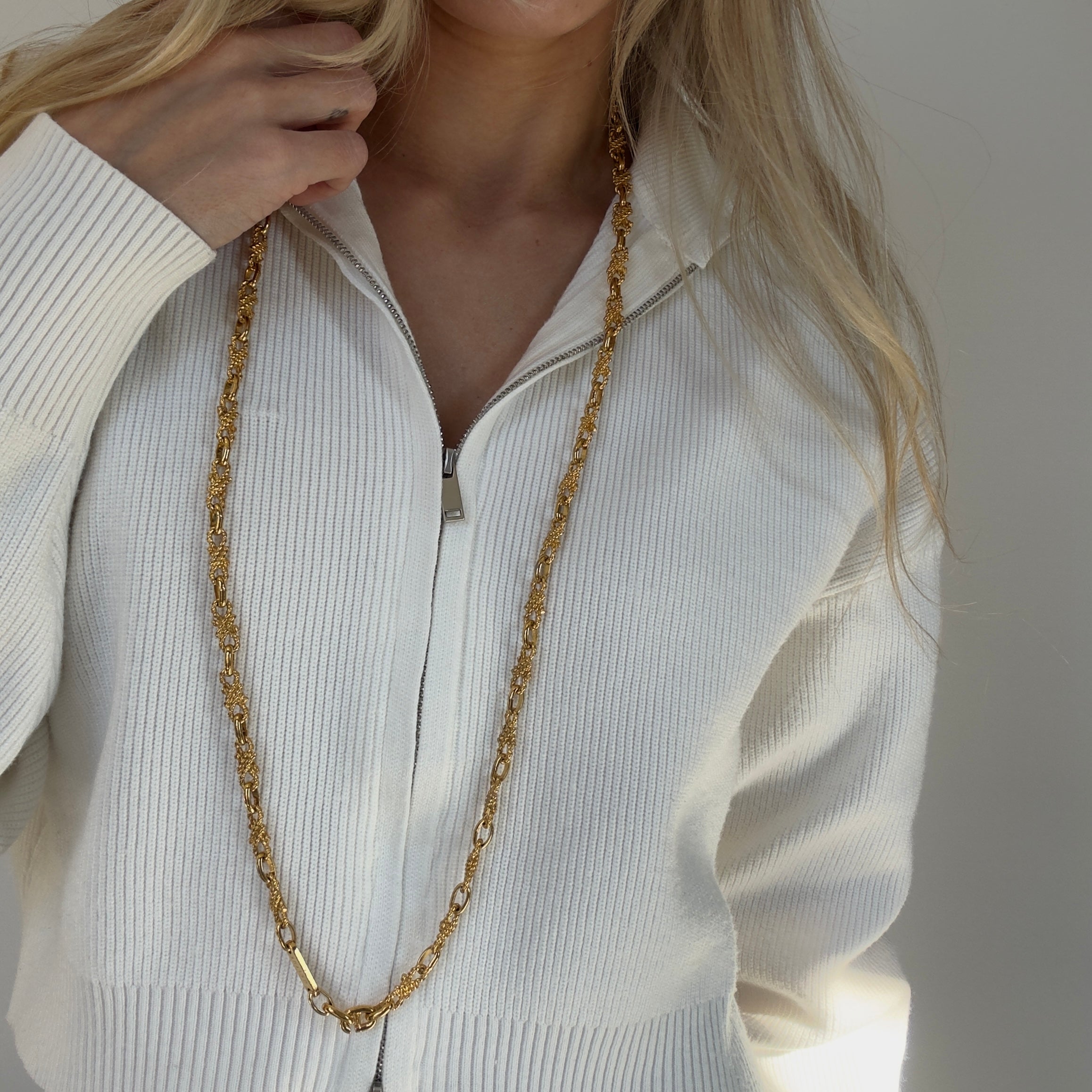 Celine Woven Rope Gold-Tone Necklace - Replica Handbags