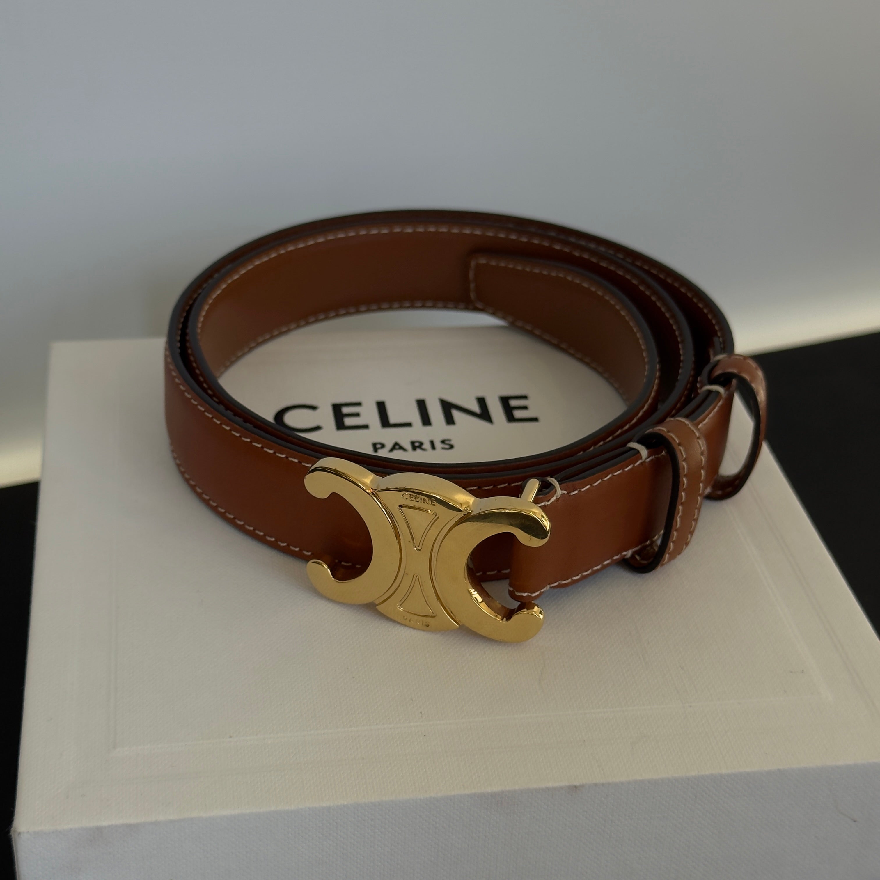 Celine Triomphe Medium Belt -  Replica Handbags 