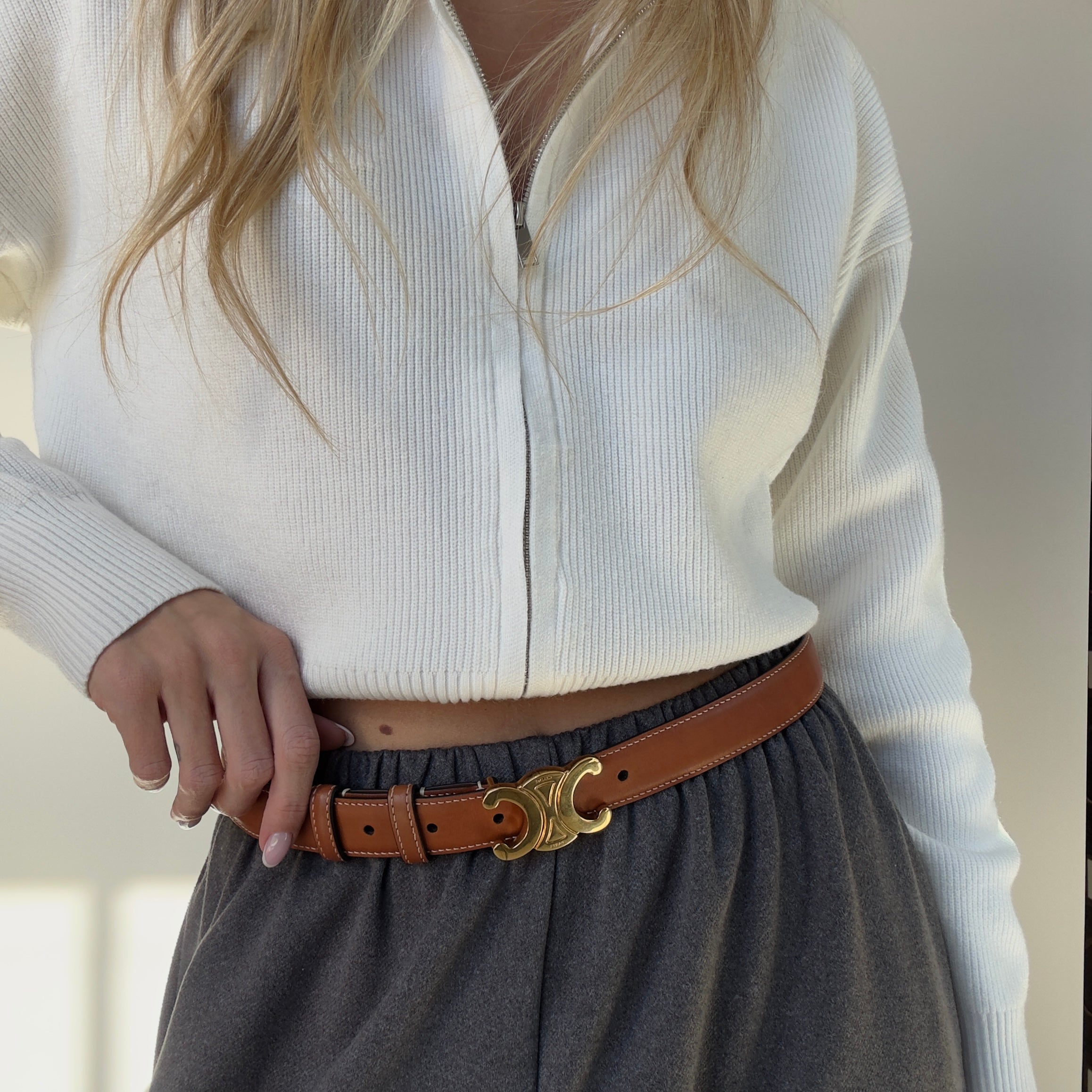 Celine Triomphe Medium Belt - Replica Handbags