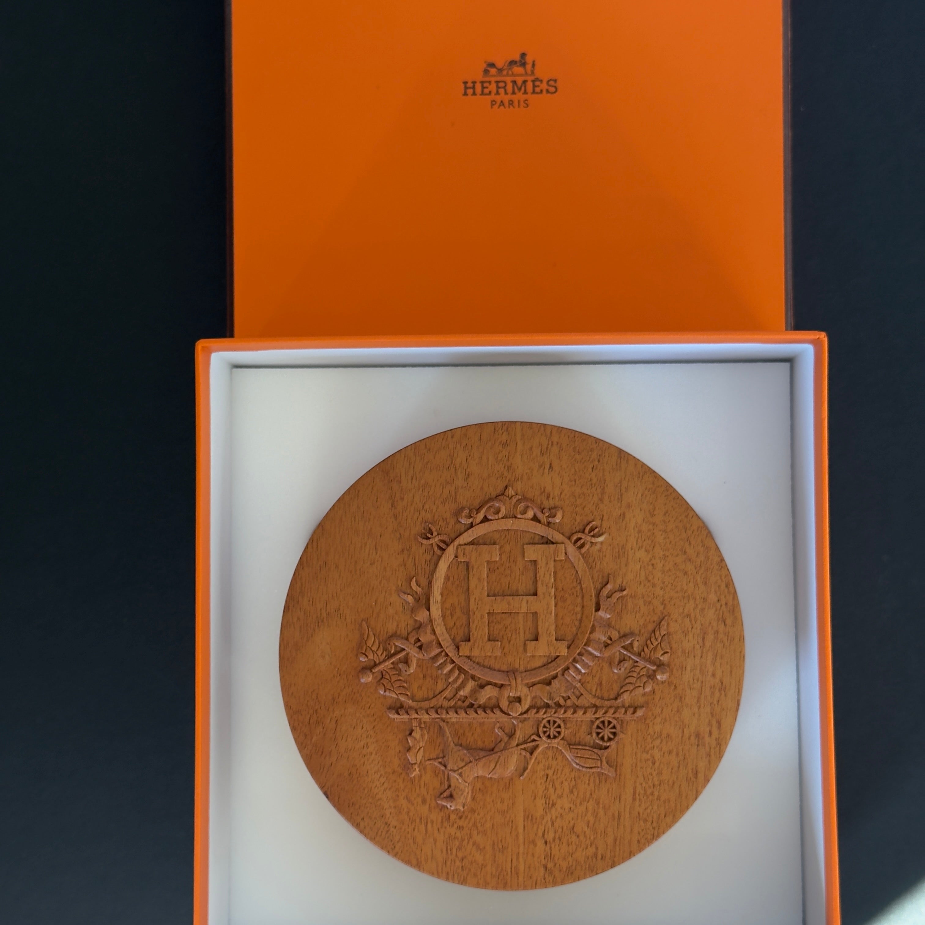 Hermes Ex-Libris Mahogany Twilly Box - Replica Handbags