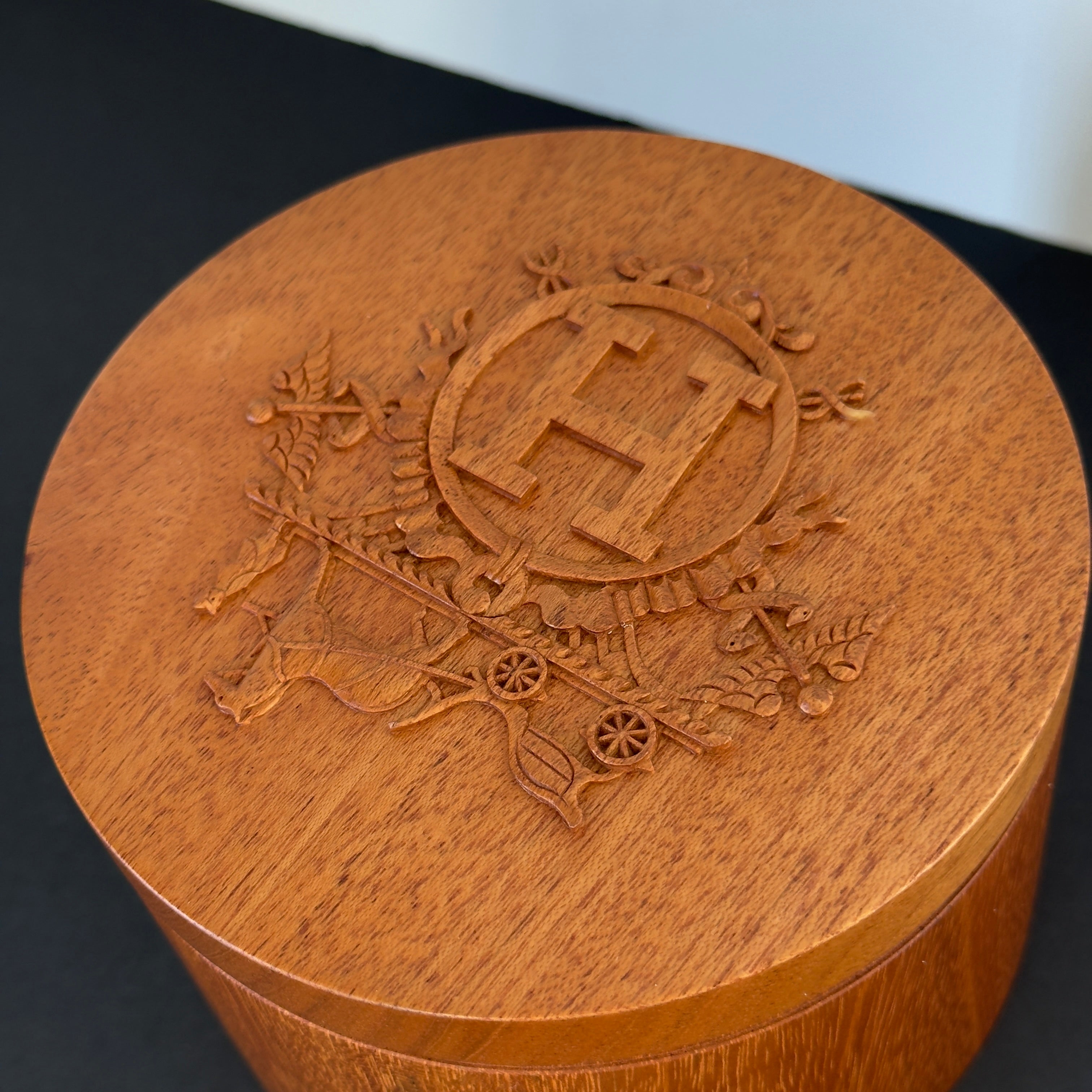 Hermes Ex-Libris Mahogany Twilly Box - Replica Handbags