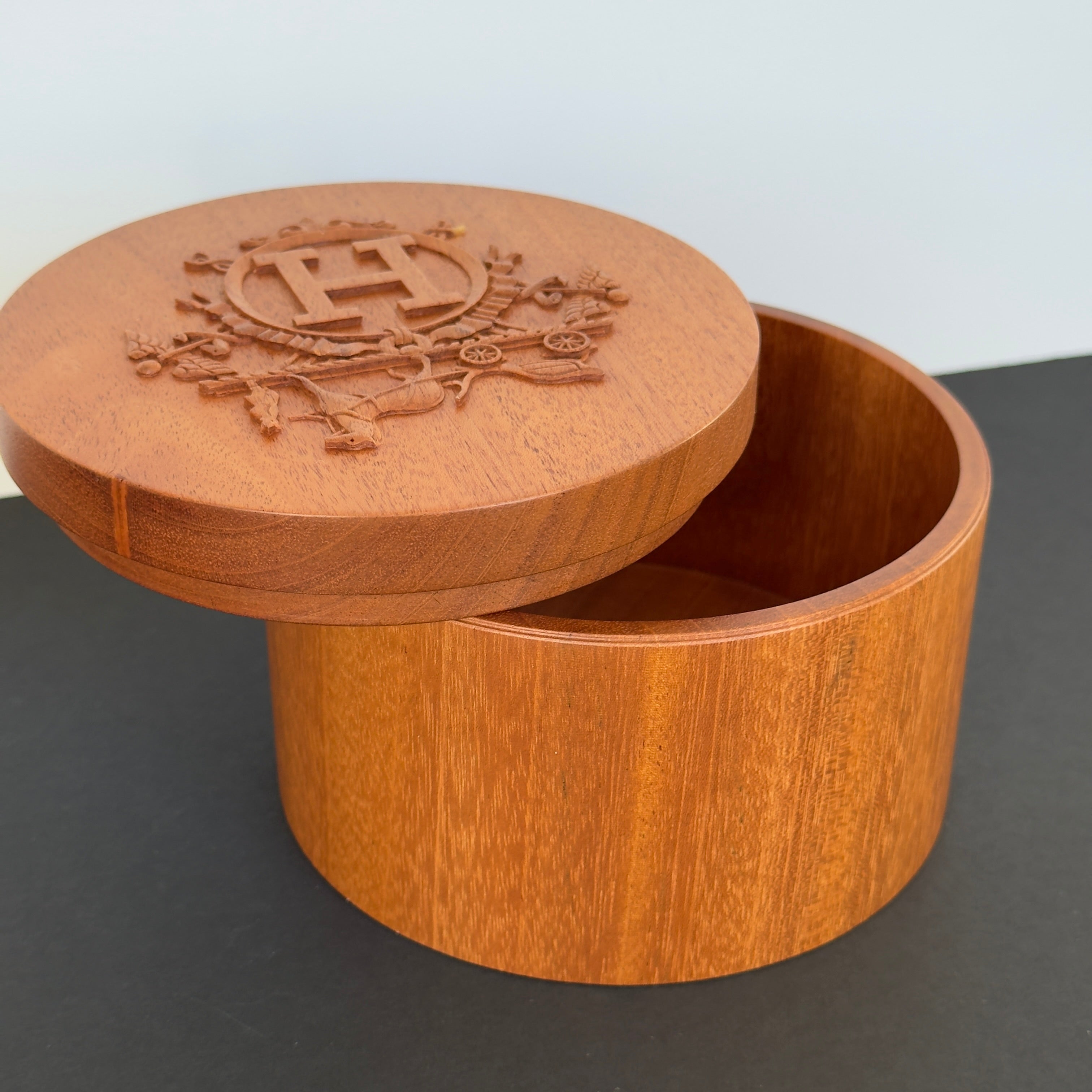 Hermes Ex-Libris Mahogany Twilly Box - Replica Handbags