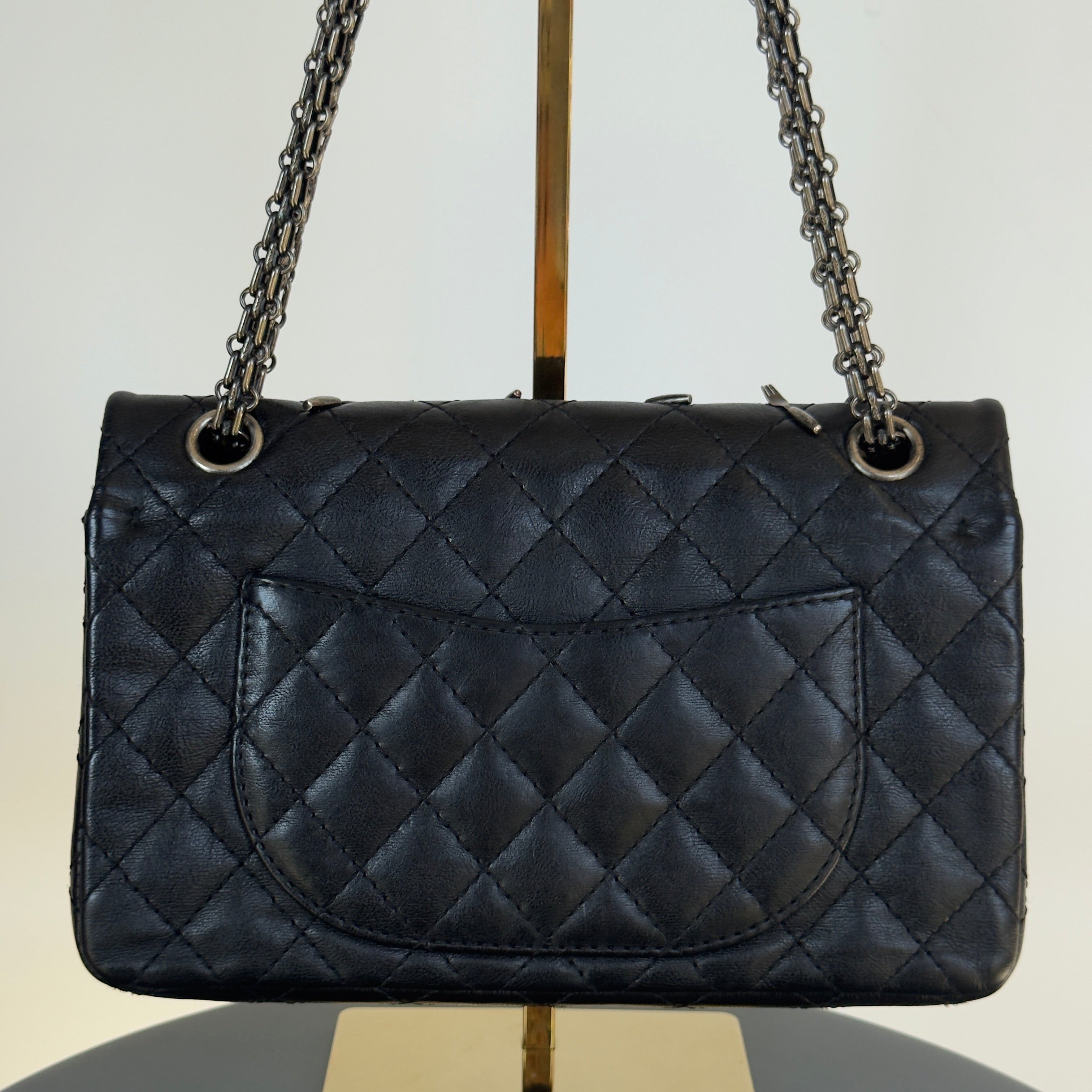 Ultra Rare Limited Edition Chanel 2015 Calfskin Brasserie Charms 2.55 Reissue Flap Bag - Replica Handbags