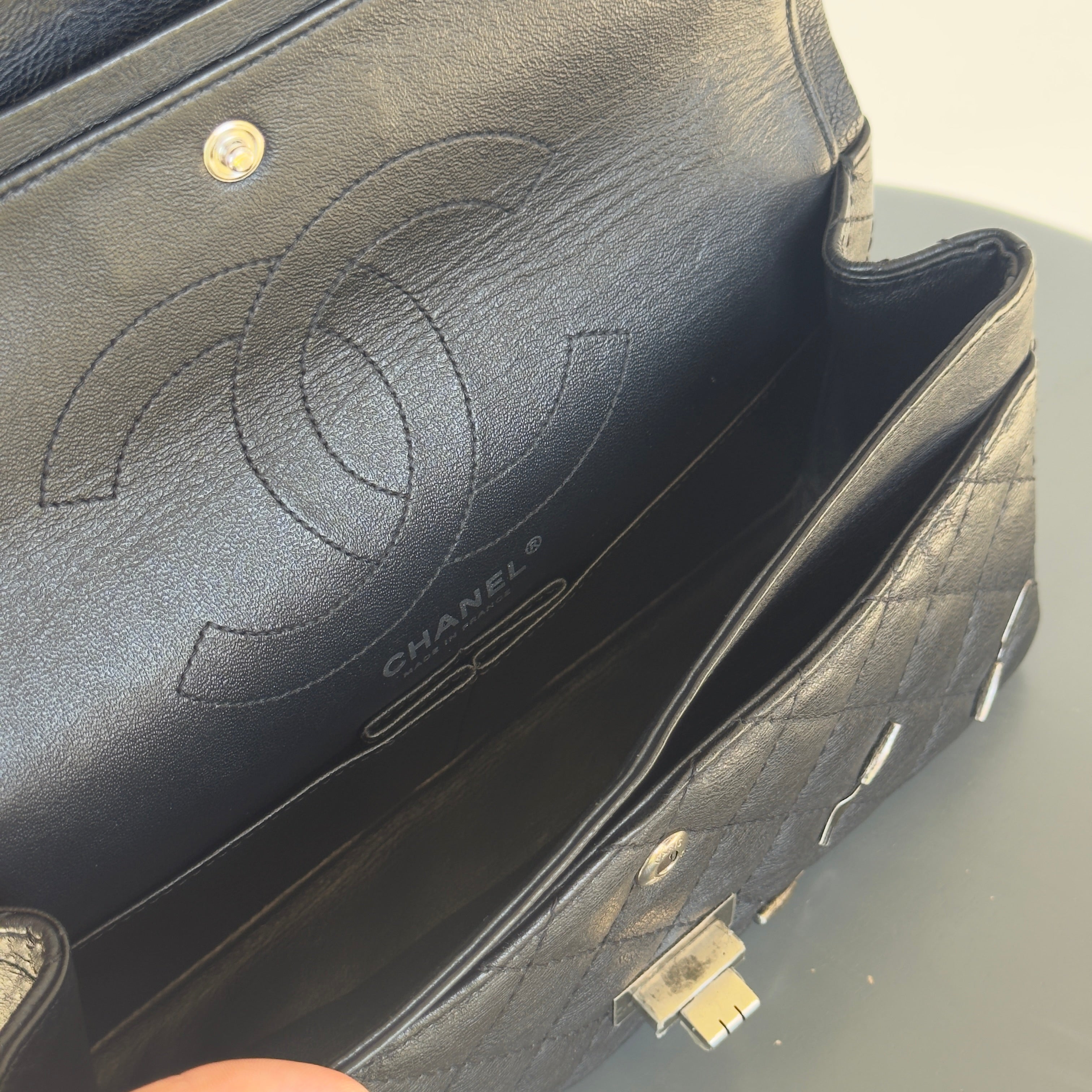 Ultra Rare Limited Edition Chanel 2015 Calfskin Brasserie Charms 2.55 Reissue Flap Bag -  Replica Handbags 