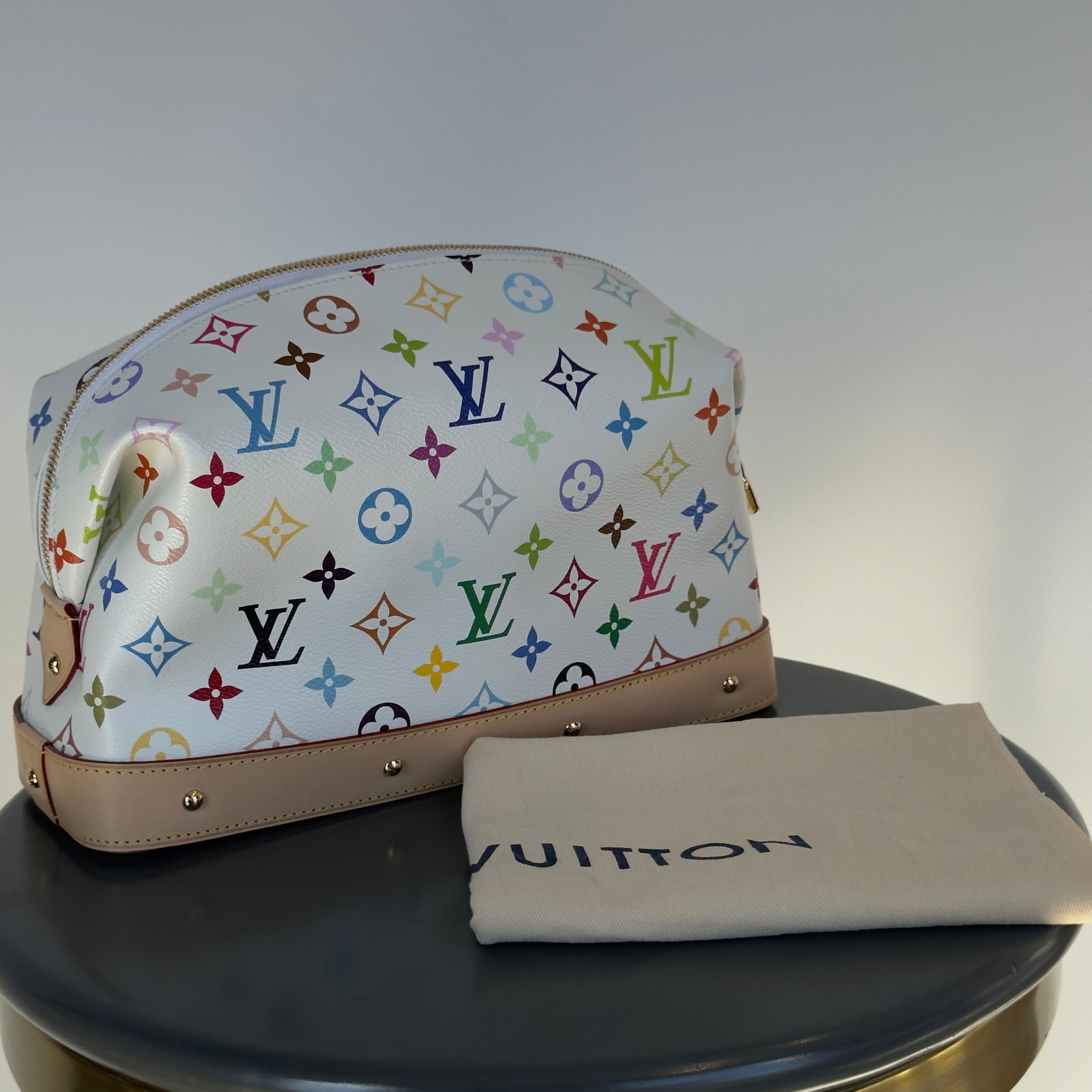 Louis Vuitton x Takashi Murakami Cosmetic Pouch GM -  Replica Handbags 