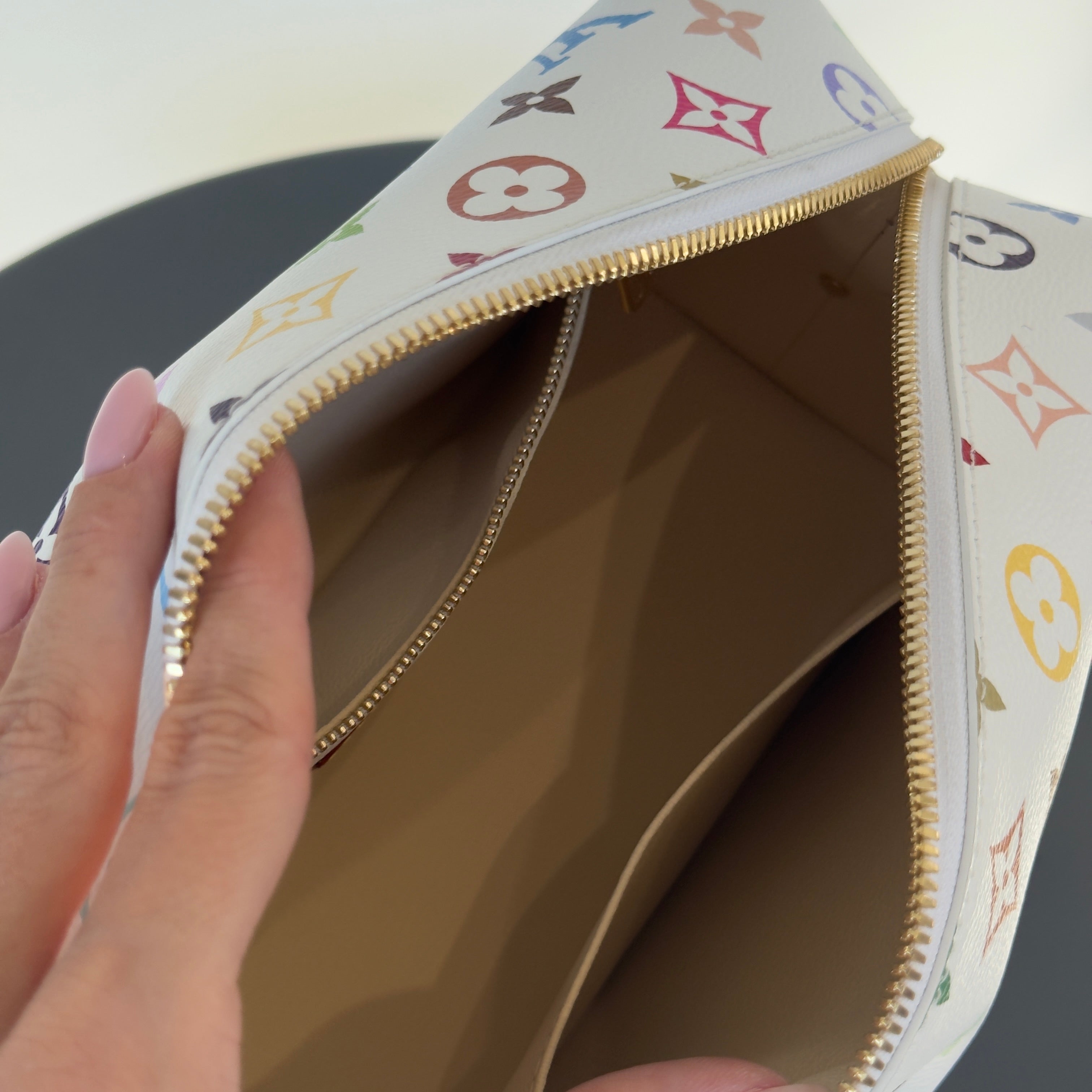 Louis Vuitton x Takashi Murakami Cosmetic Pouch GM -  Replica Handbags 