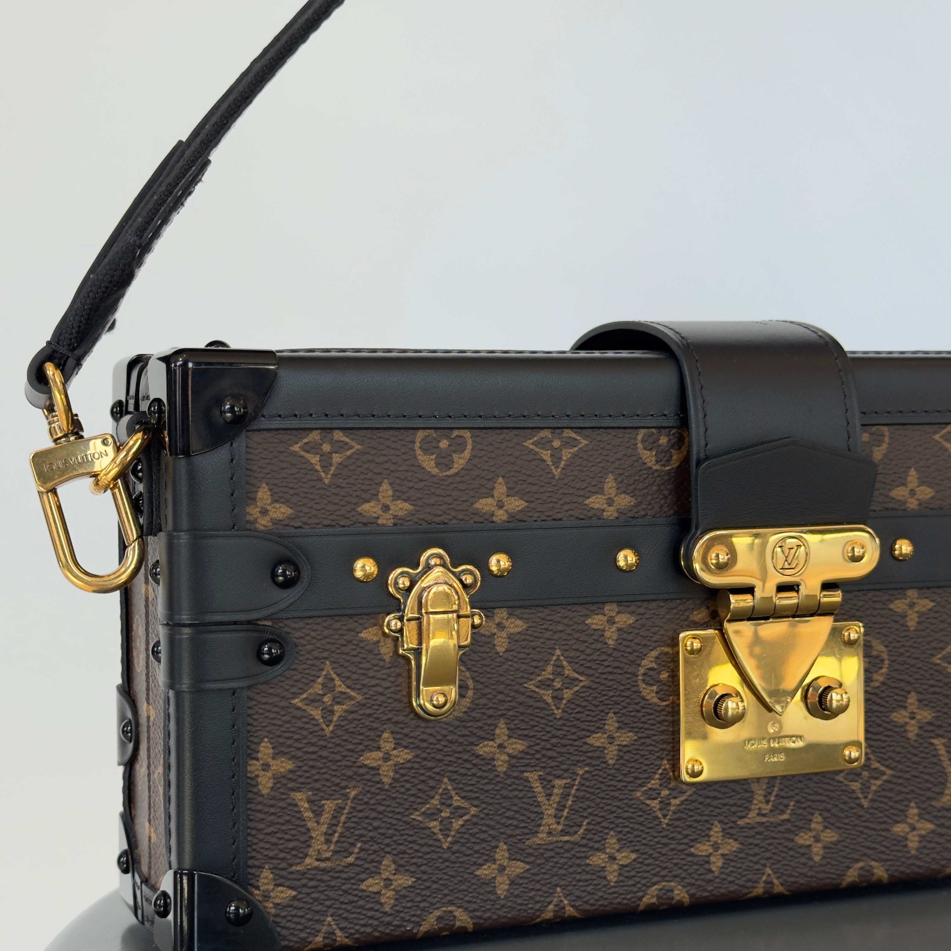 Louis Vuitton Limited Edition Runway Monogram Canvas Petite Malle East West Gold Hardware 2022 - Replica Handbags