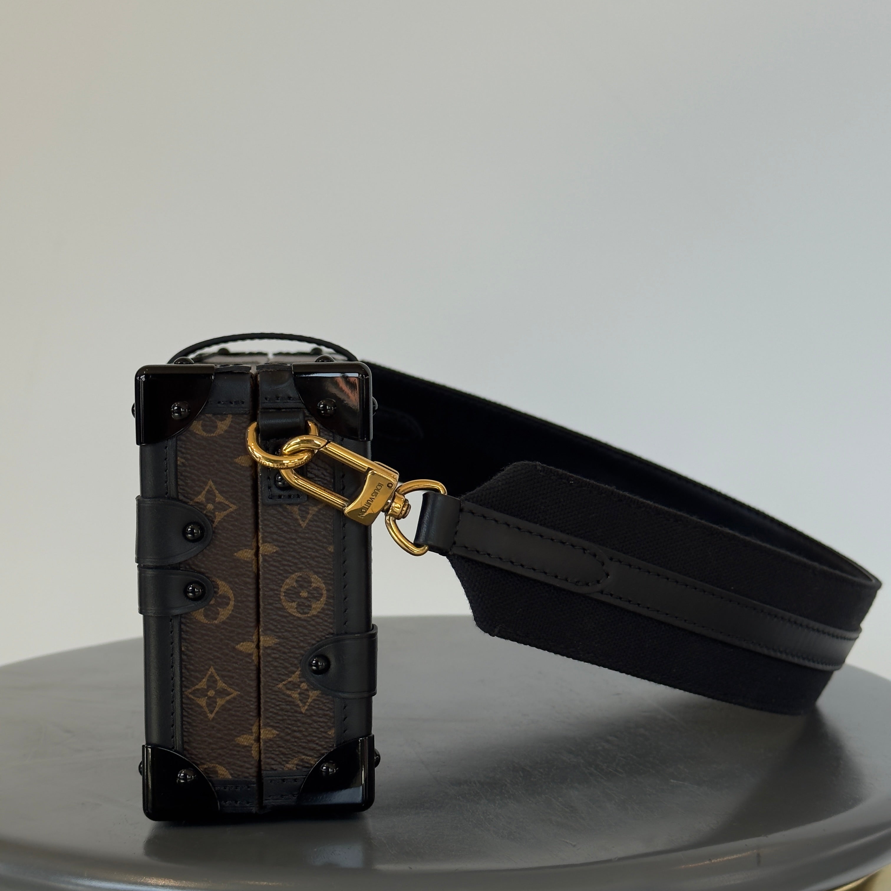 Louis Vuitton Limited Edition Runway Monogram Canvas Petite Malle East West Gold Hardware 2022 -  Replica Handbags 