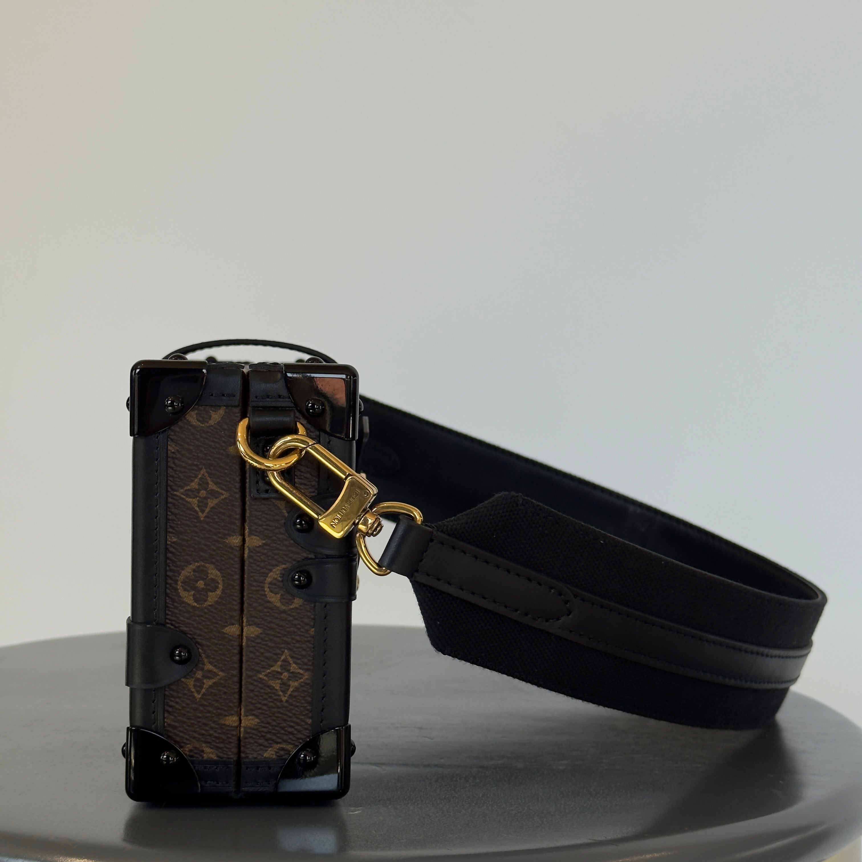 Louis Vuitton Limited Edition Runway Monogram Canvas Petite Malle East West Gold Hardware 2022 - Replica Handbags