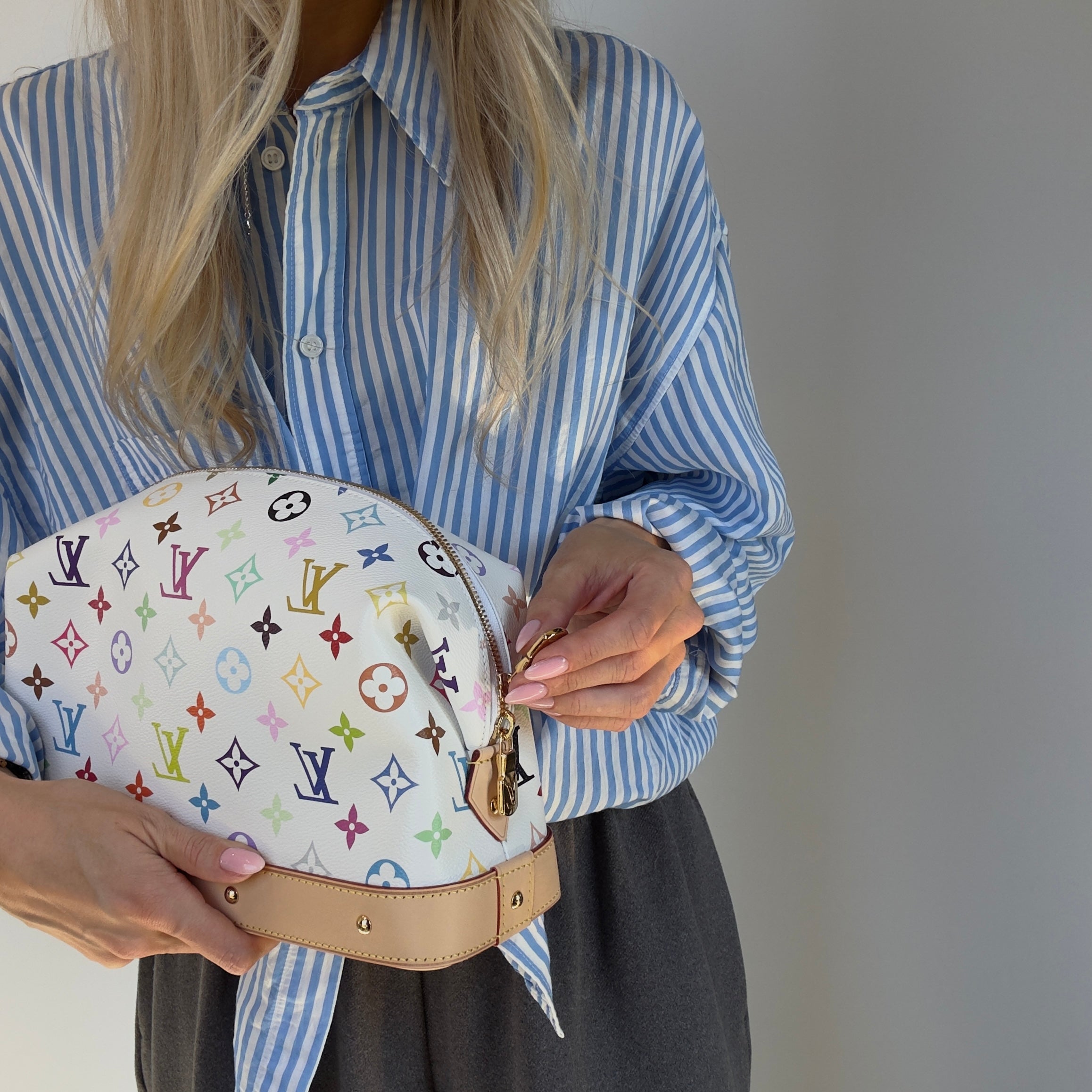 Louis Vuitton x Takashi Murakami Cosmetic Pouch GM -  Replica Handbags 