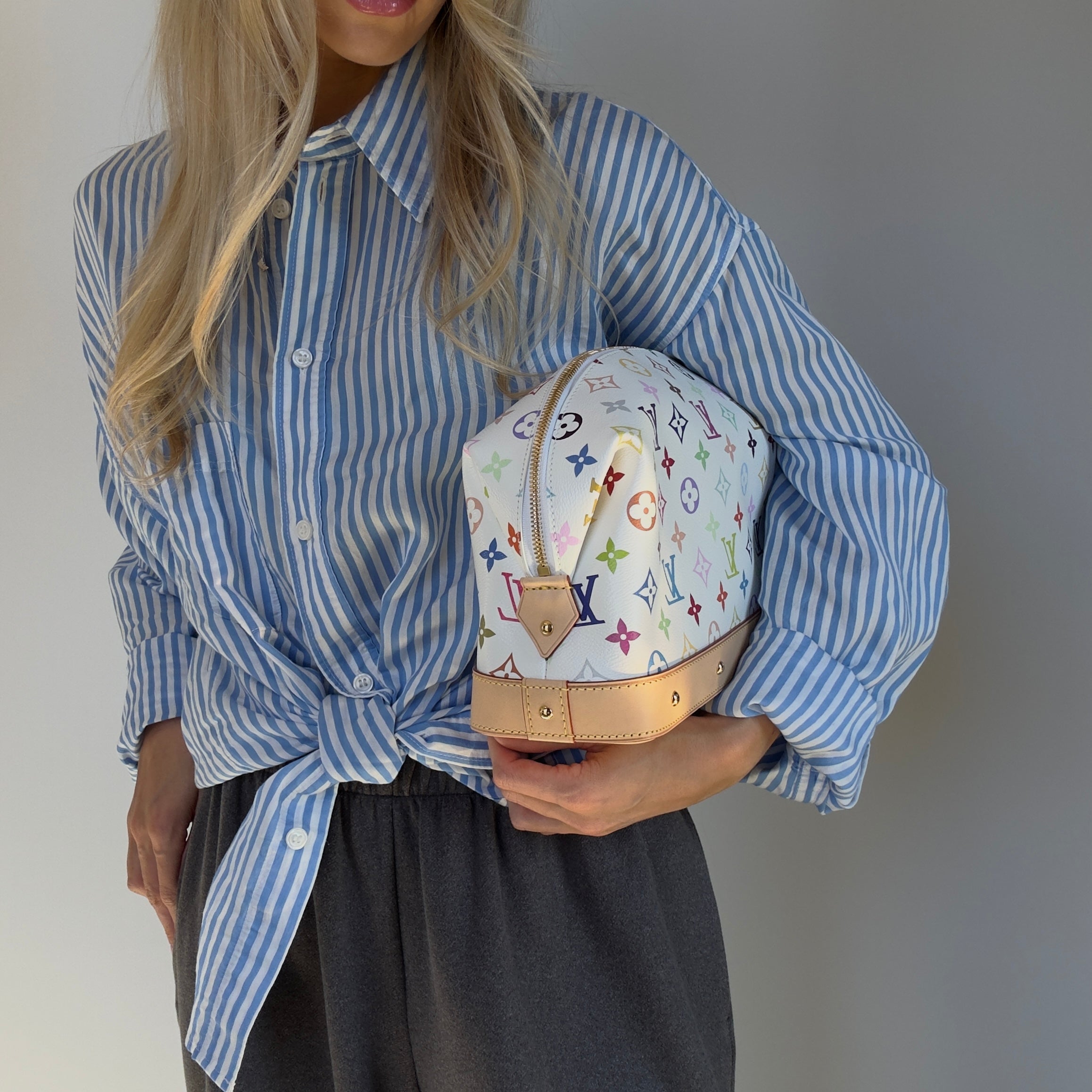 Louis Vuitton x Takashi Murakami Cosmetic Pouch GM -  Replica Handbags 