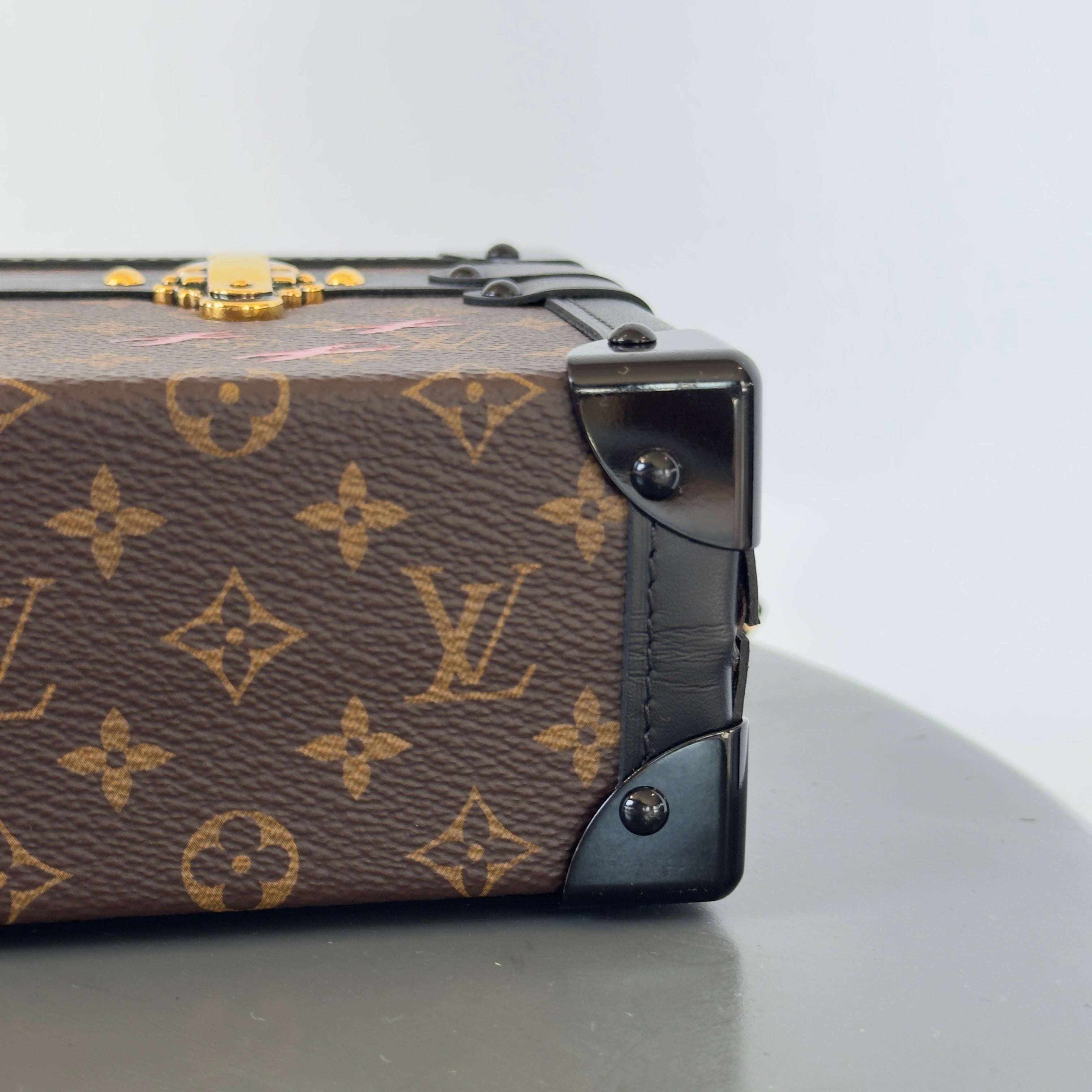 Louis Vuitton Limited Edition Runway Monogram Canvas Petite Malle East West Gold Hardware 2022 -  Replica Handbags 