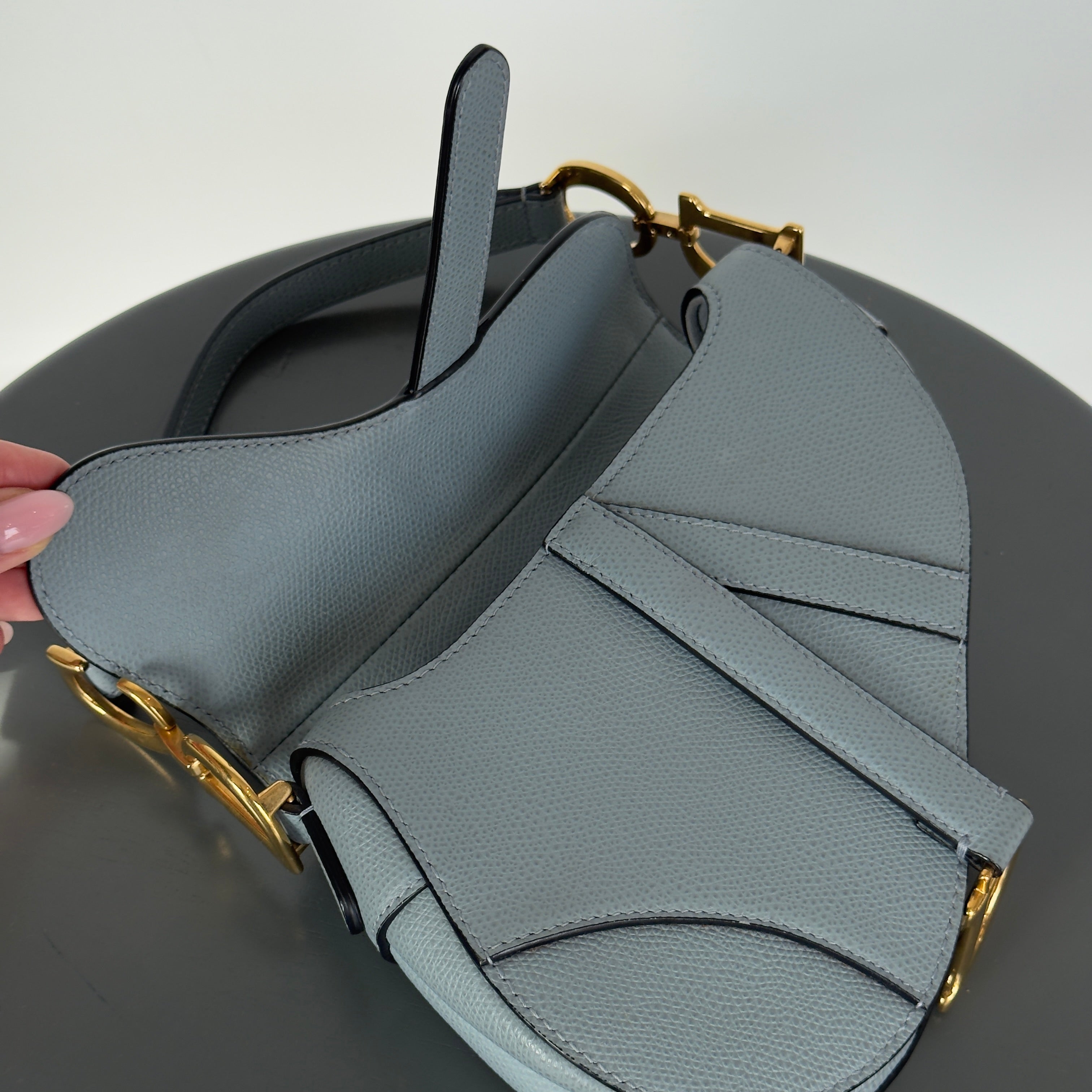 Christian Dior Leather Mini Saddle Bag -  Replica Handbags 