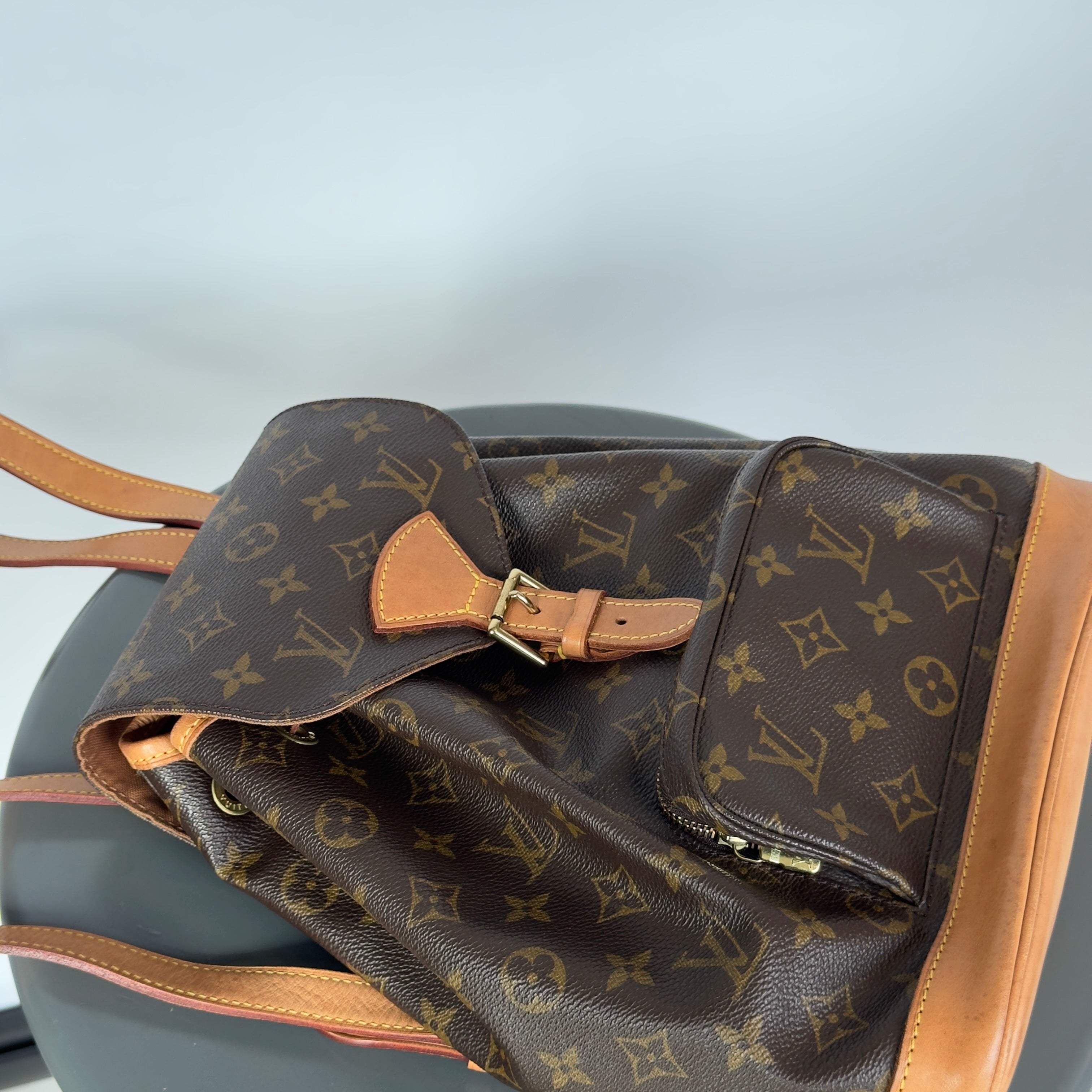 Louis Vuitton Monogram Montsouris MM -  Replica Handbags 