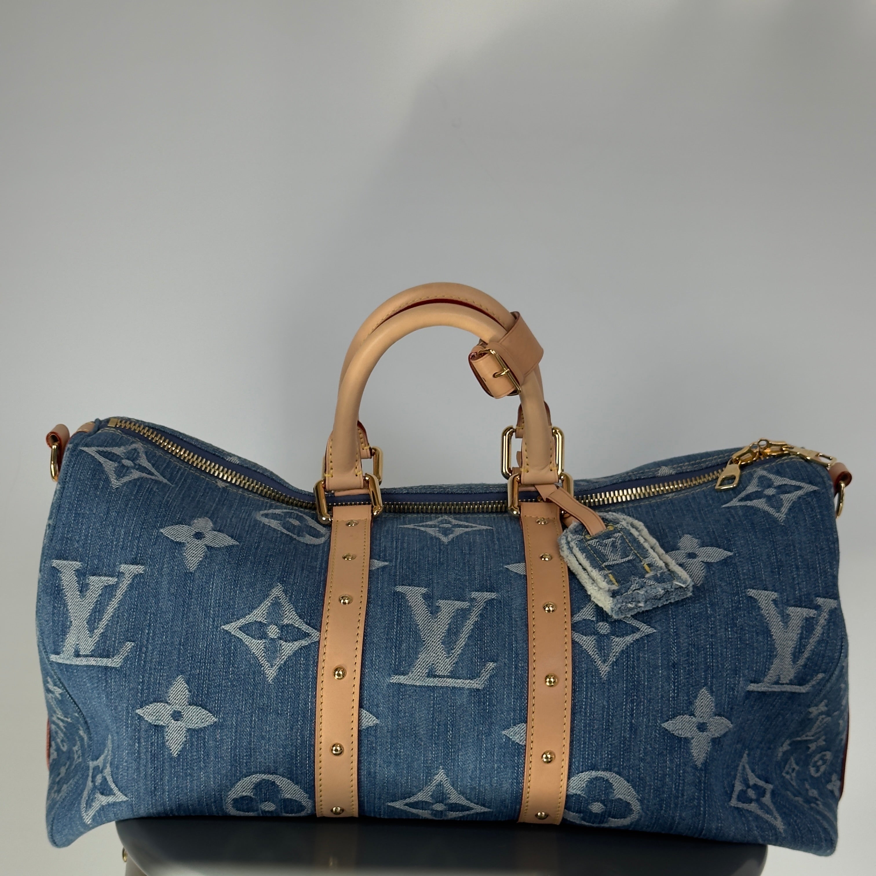 Louis Vuitton Keepall Bandouliere 45 Denim - Replica Handbags