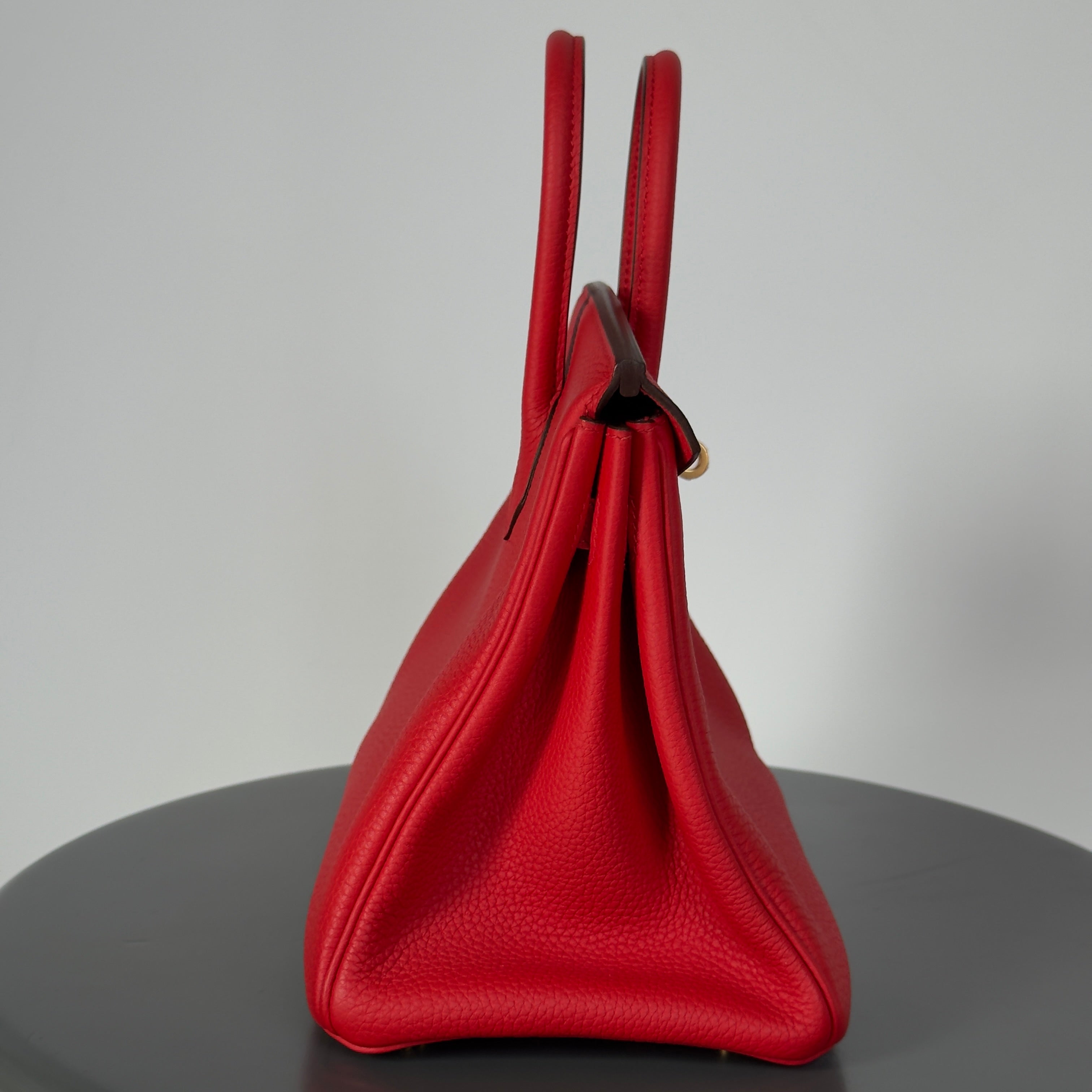 Hermes Birkin 25 Rouge De Coeur Togo Gold Toned Hardware -  Replica Handbags 